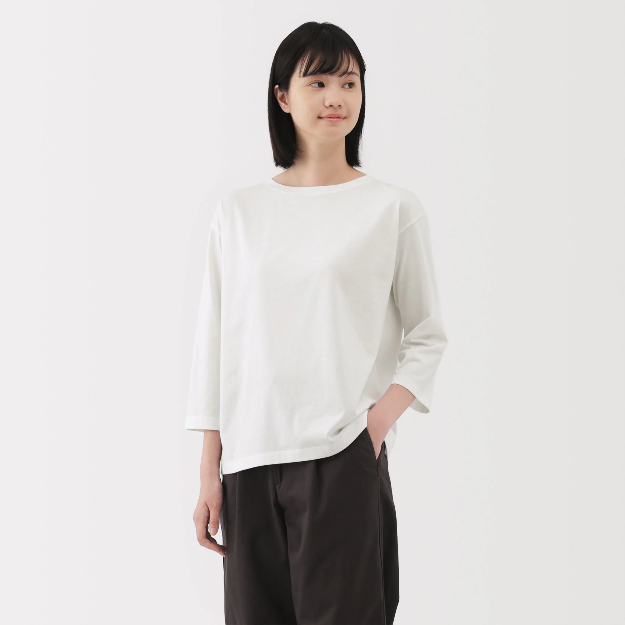 Jersey Boat Neck T-Shirt - Image 11
