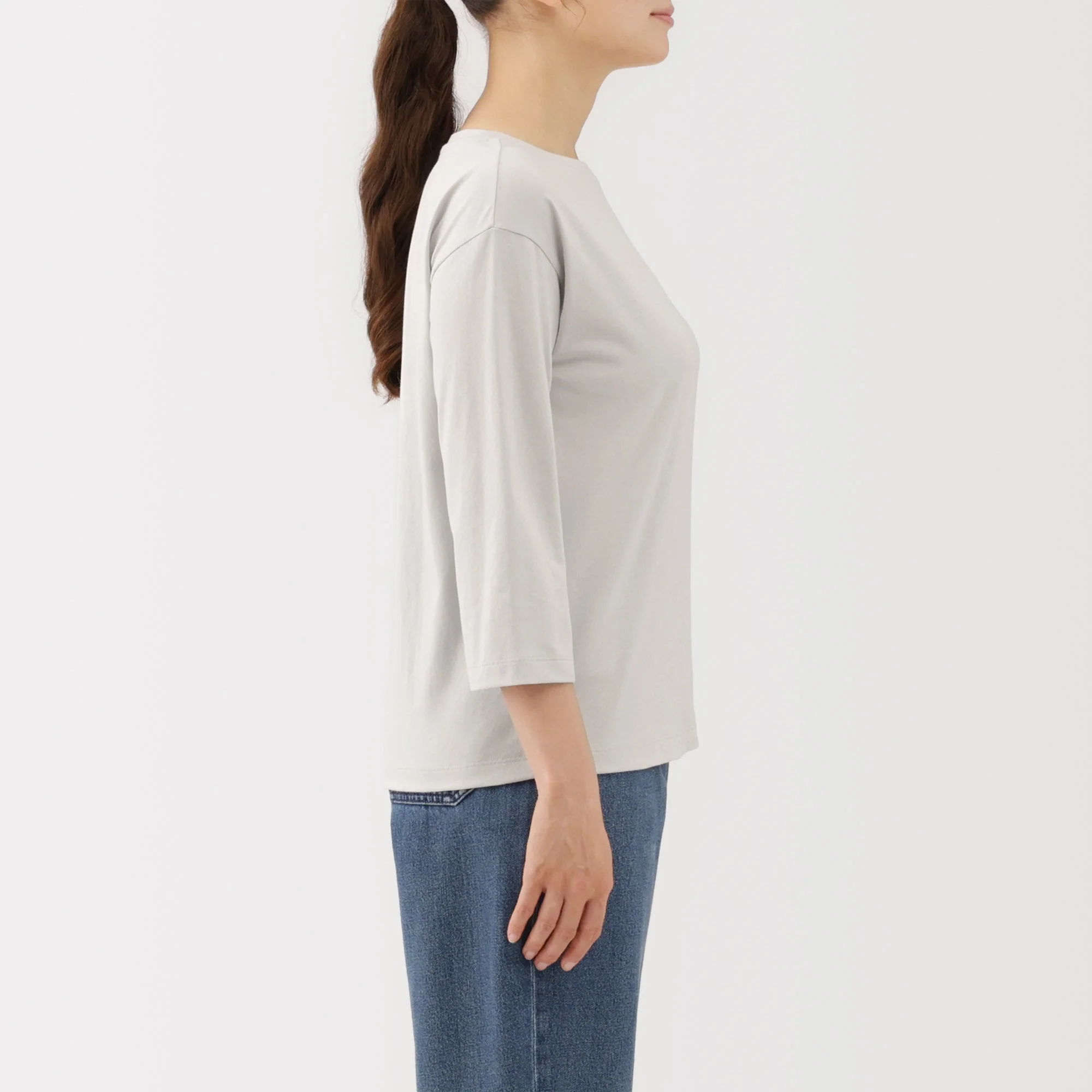 Jersey Boat Neck T-Shirt - Image 29