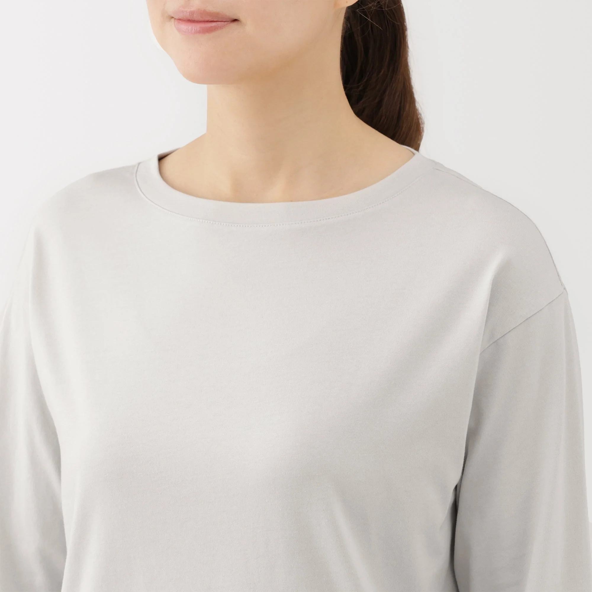 Jersey Boat Neck T-Shirt - Image 7