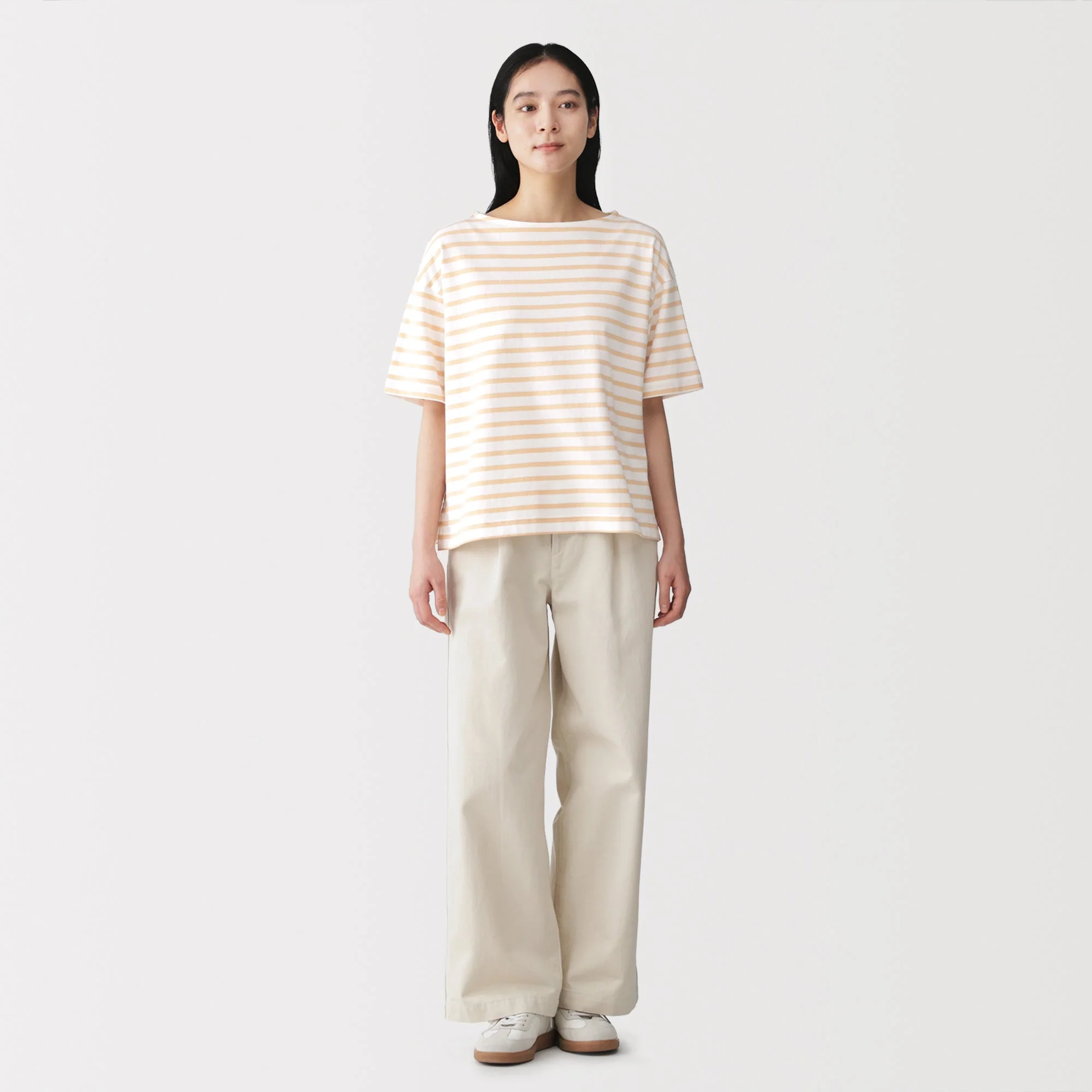 Cotton Jersey Boatneck T-Shirt - Image 20