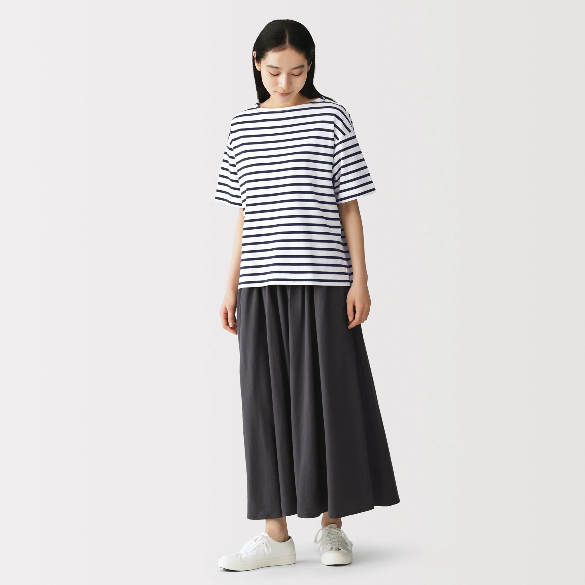 Cotton Jersey Boatneck T-Shirt - Image 28