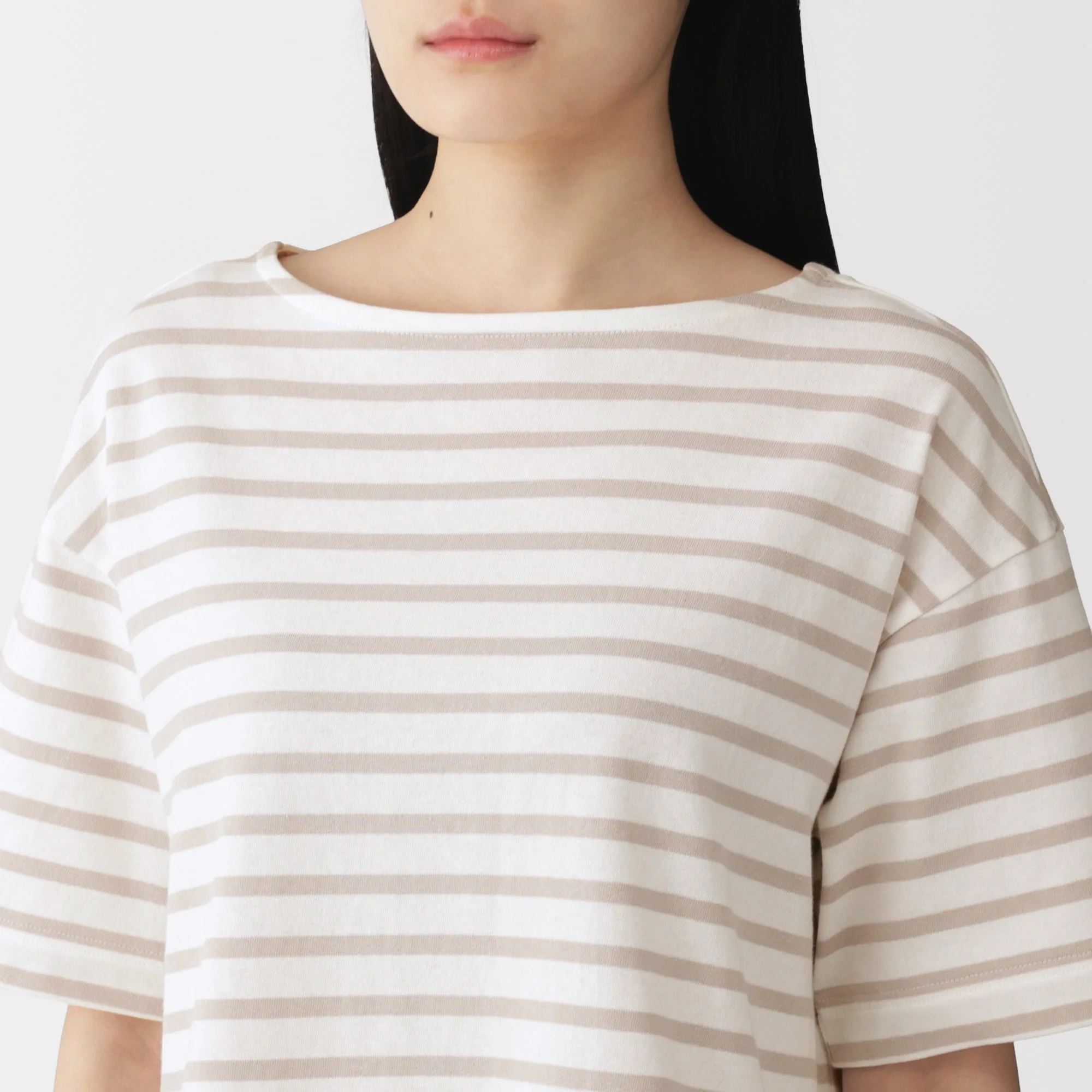 Cotton Jersey Boatneck T-Shirt - Image 39
