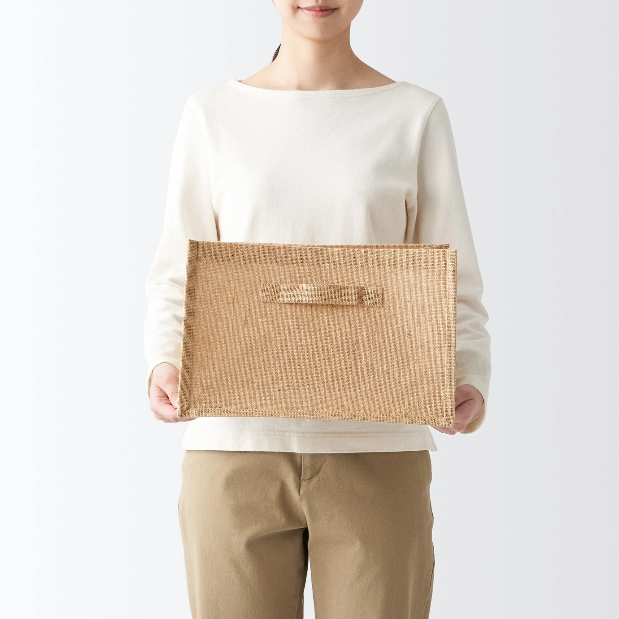 Jute Storage Bag Rectangle - Medium - Image 2