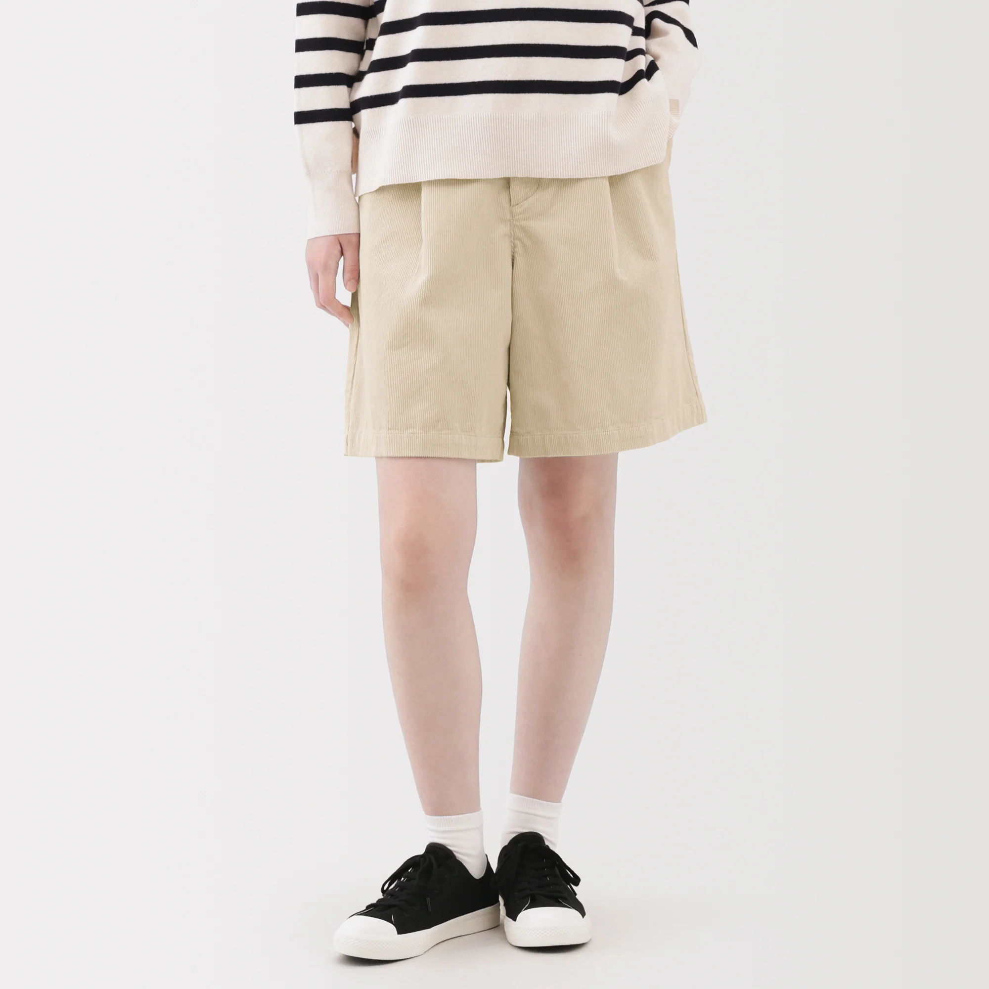 Kapok Blend Corduroy Culottes - Image 3