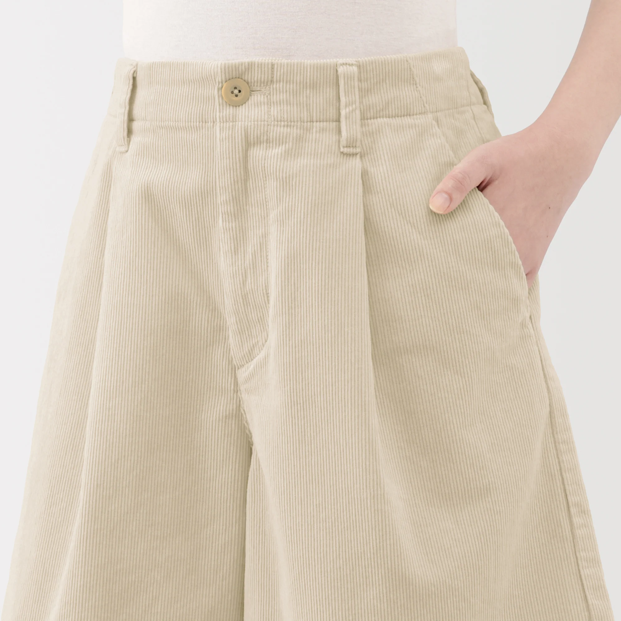 Kapok Blend Corduroy Culottes - Image 7