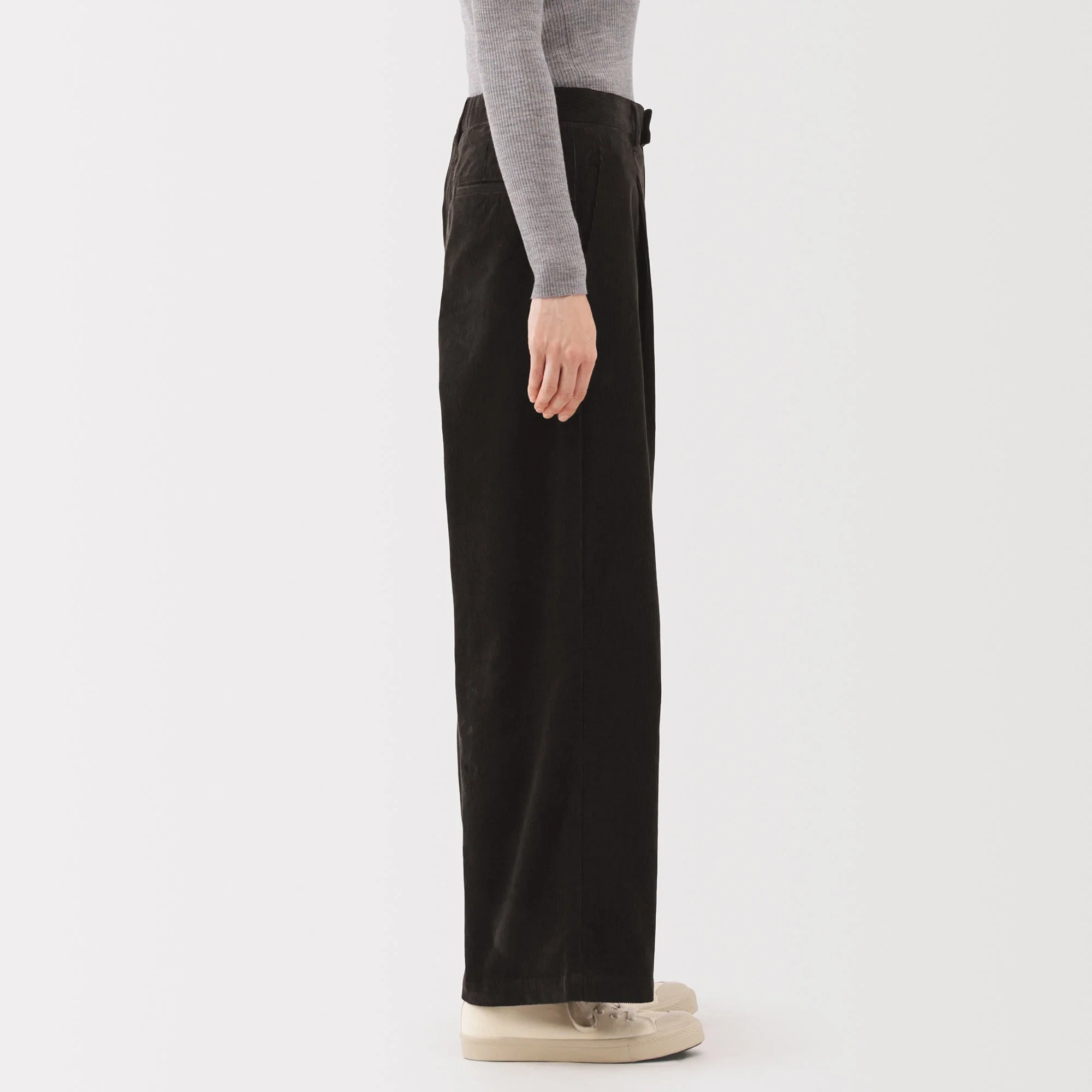Kapok Blend Corduroy Wide Pants - Image 14