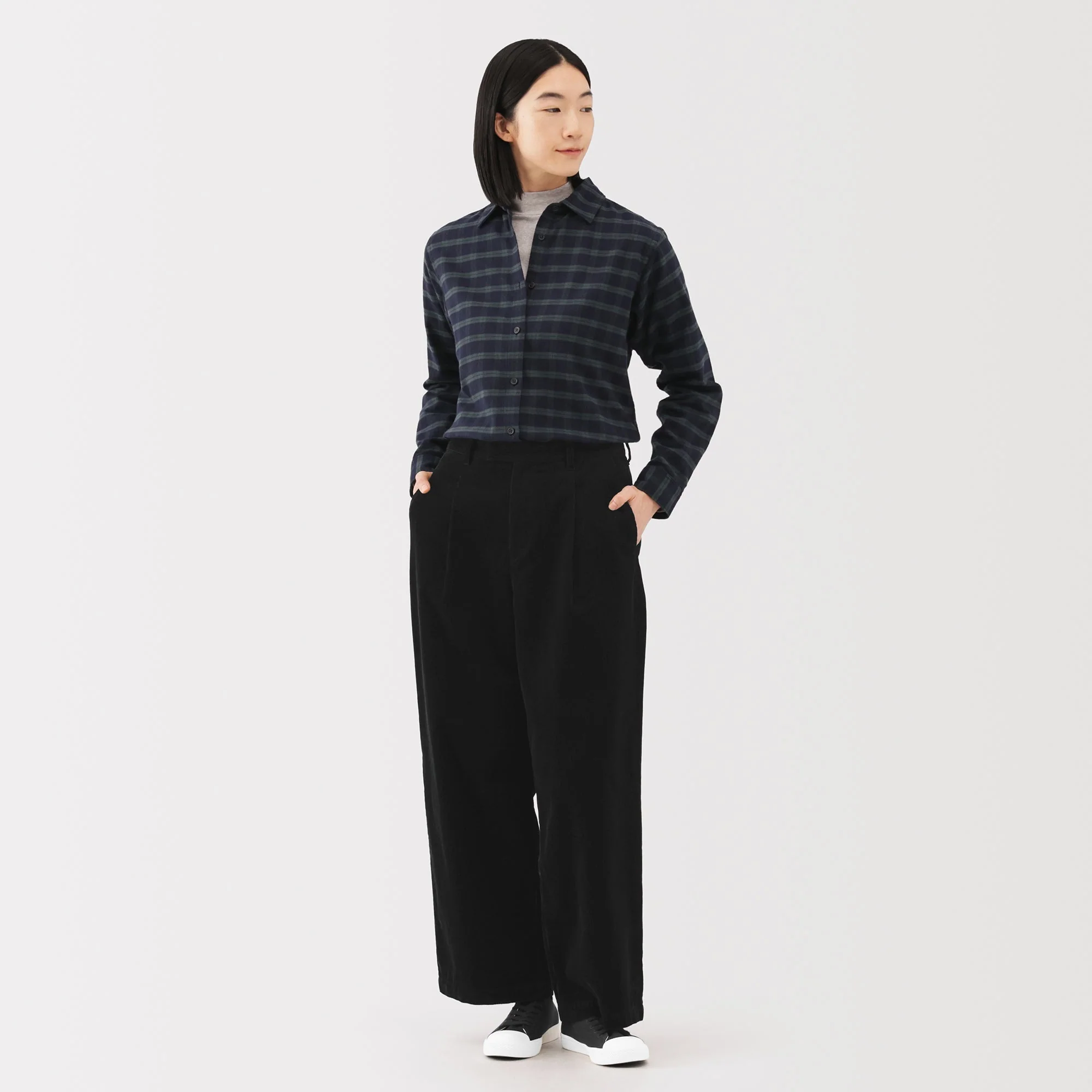 Kapok Blend Corduroy Wide Pants - Image 22