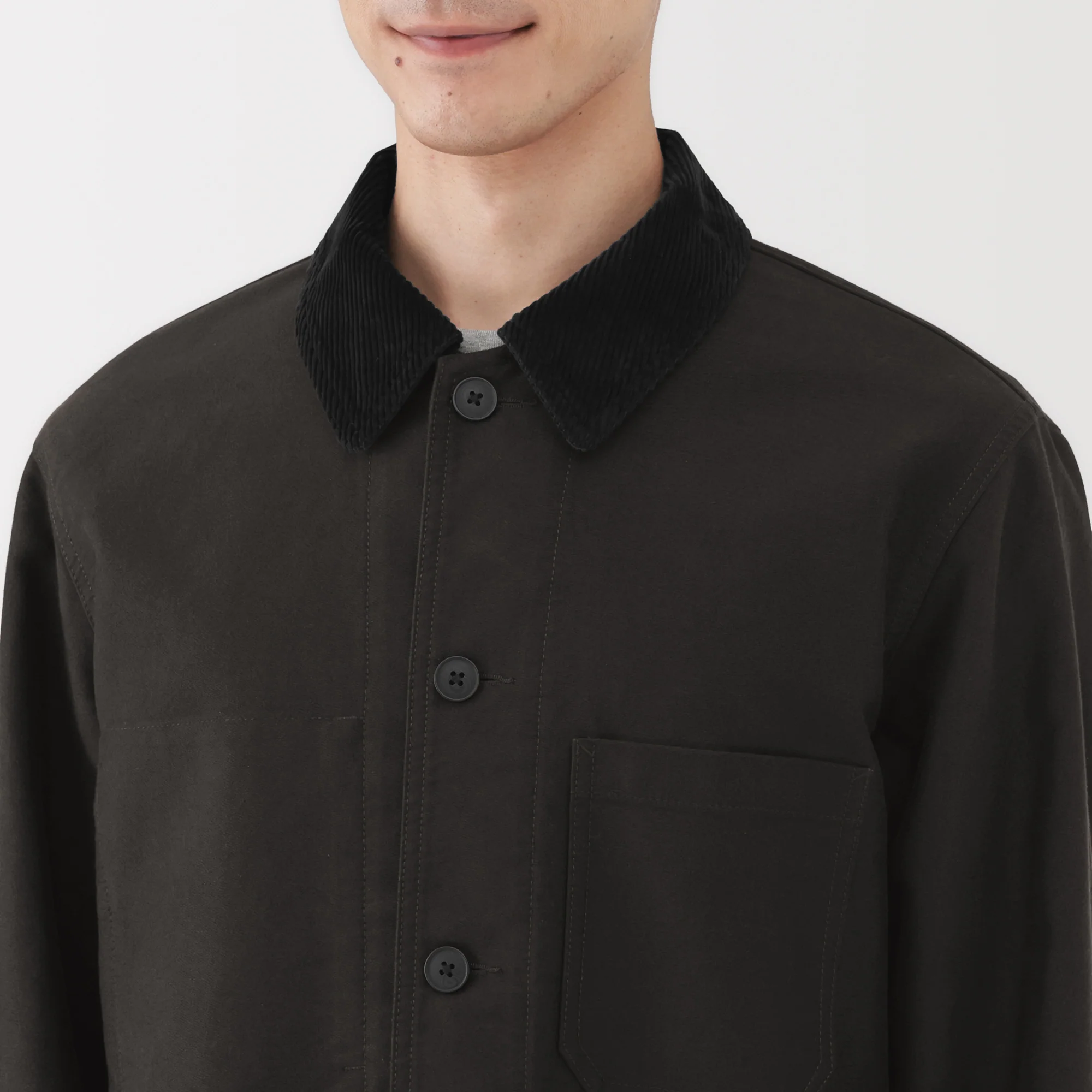 Kapok Blend Corduroy Work Jacket - Image 7