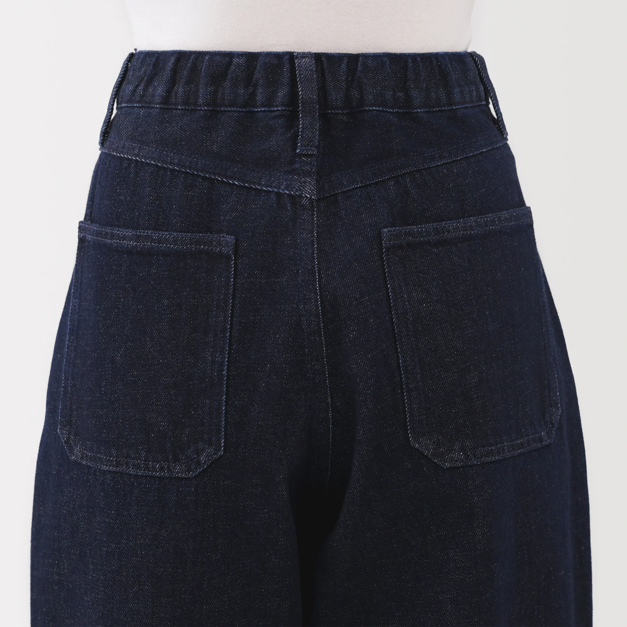 Kapok Blend Denim Barrel Pants - Image 8