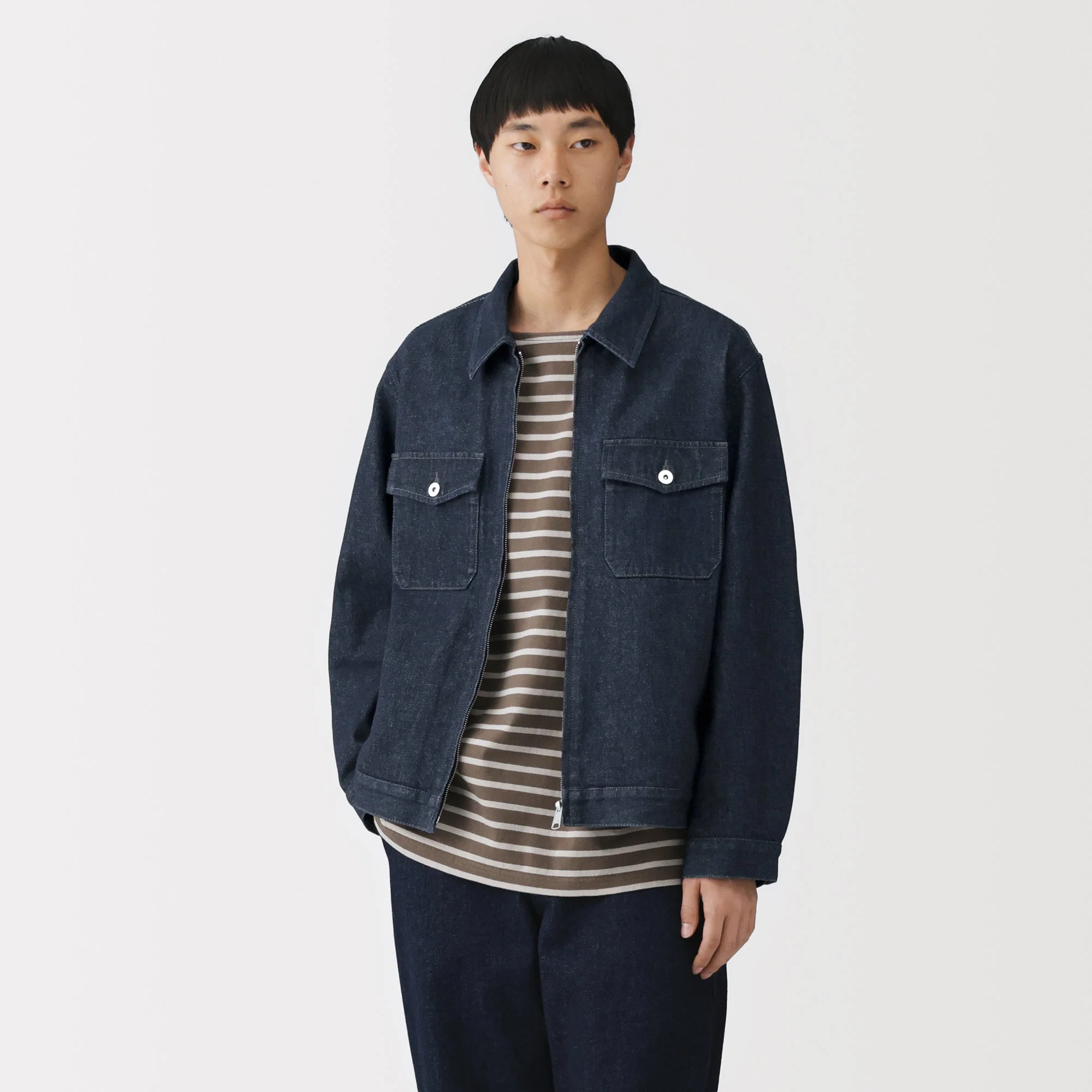 Kapok Blend Denim Blouson - Image 12
