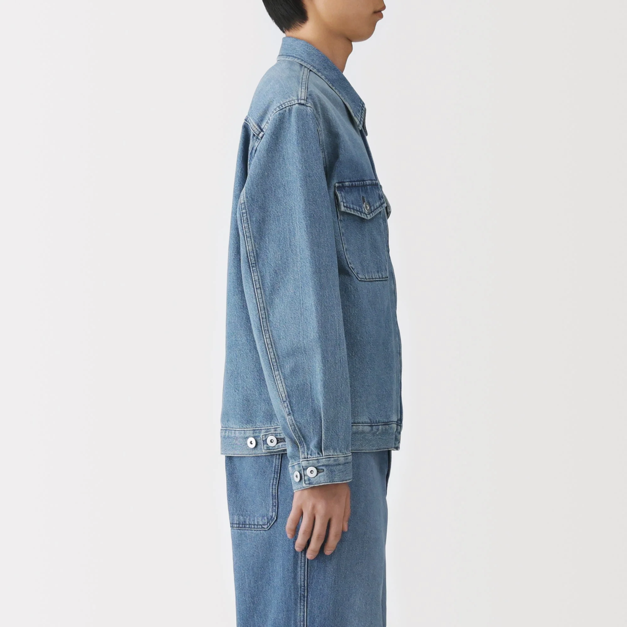 Kapok Blend Denim Blouson - Image 5