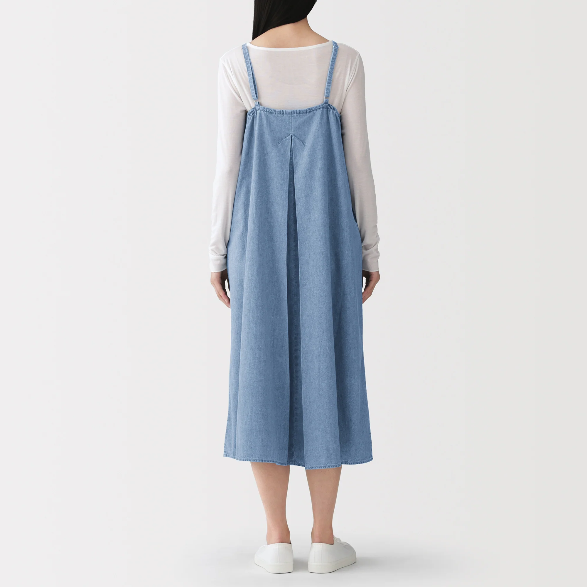 Kapok Blend Denim Cami Dress - Image 5