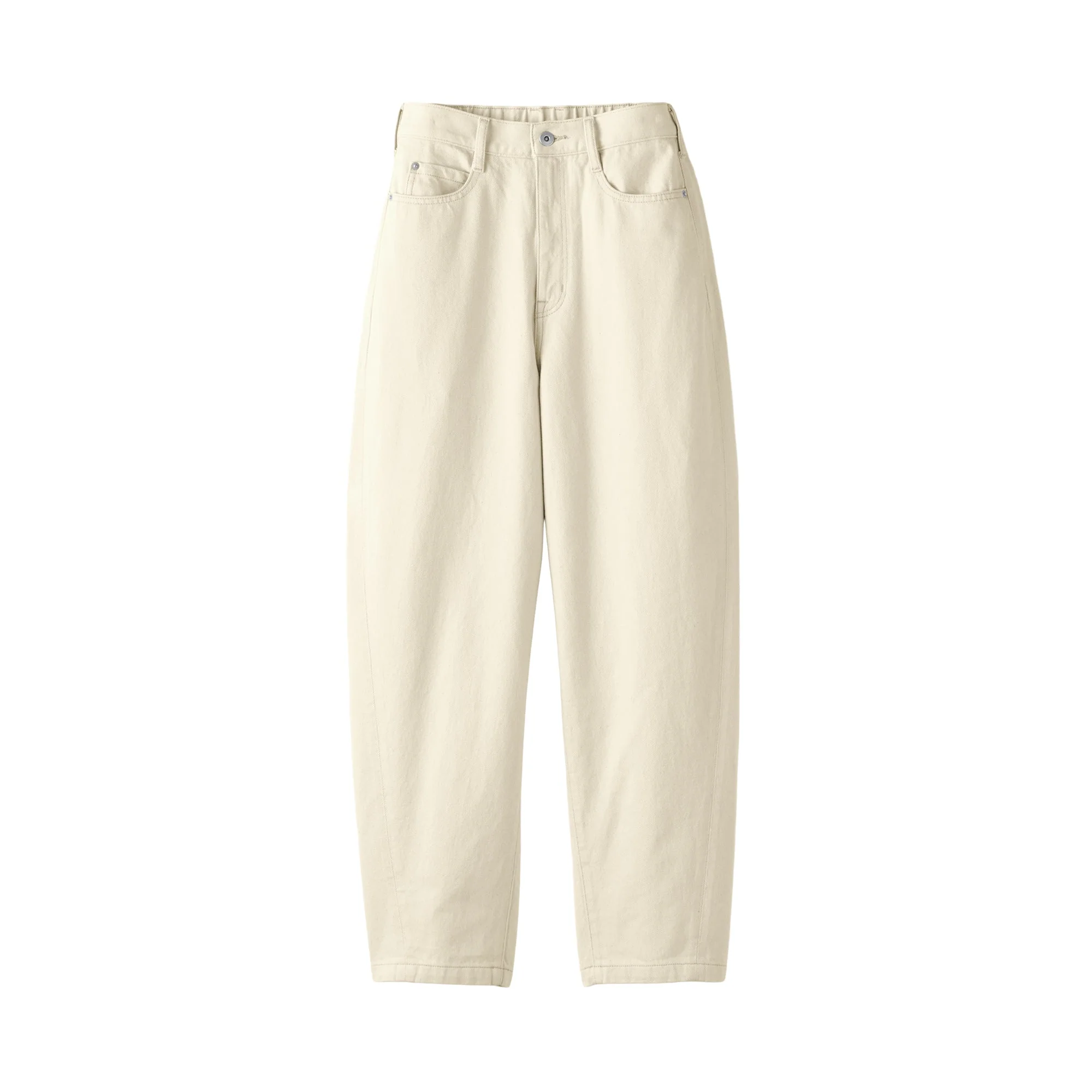 Kapok Blend Denim Cocoon Pants - Image 2