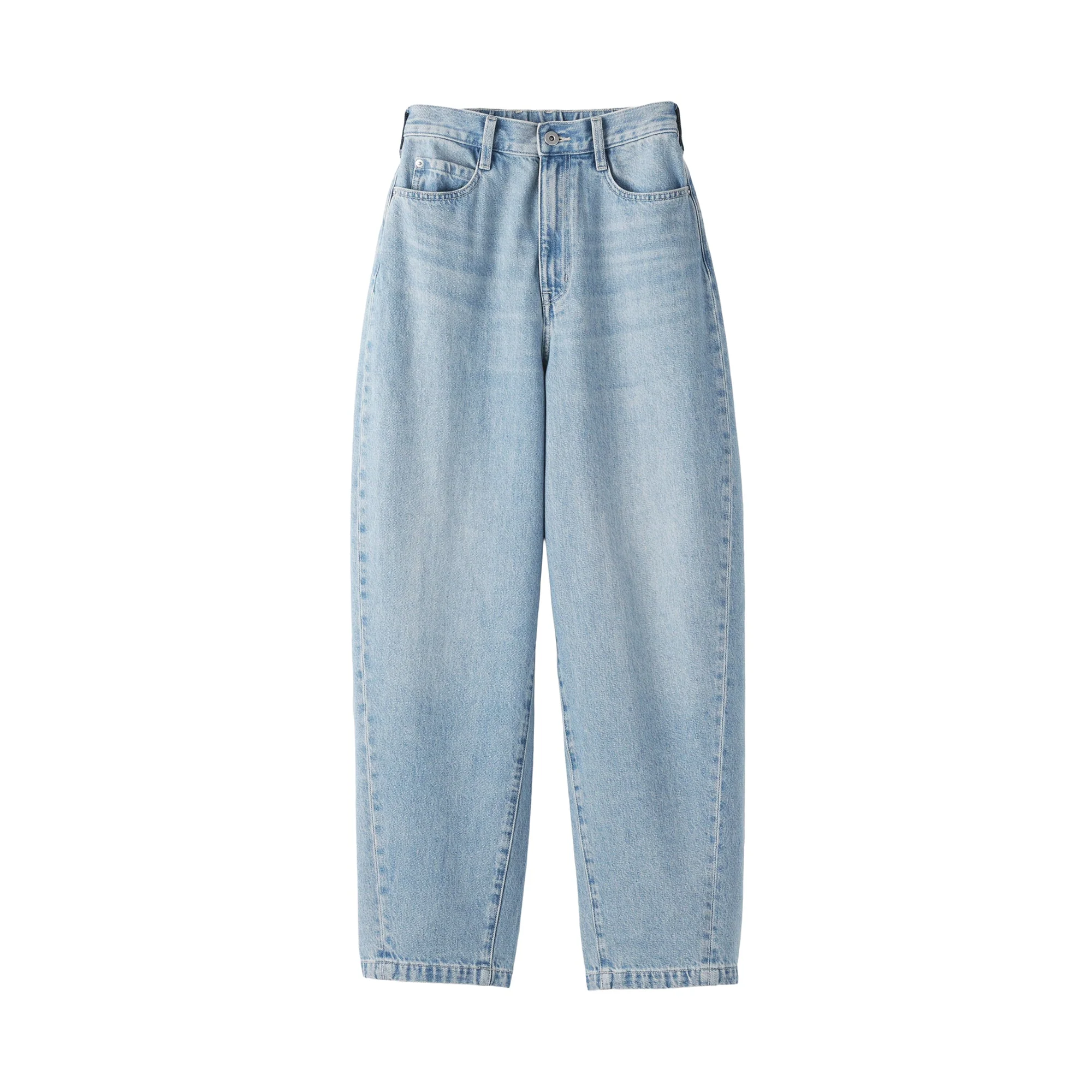 Kapok Blend Denim Cocoon Pants - Image 2
