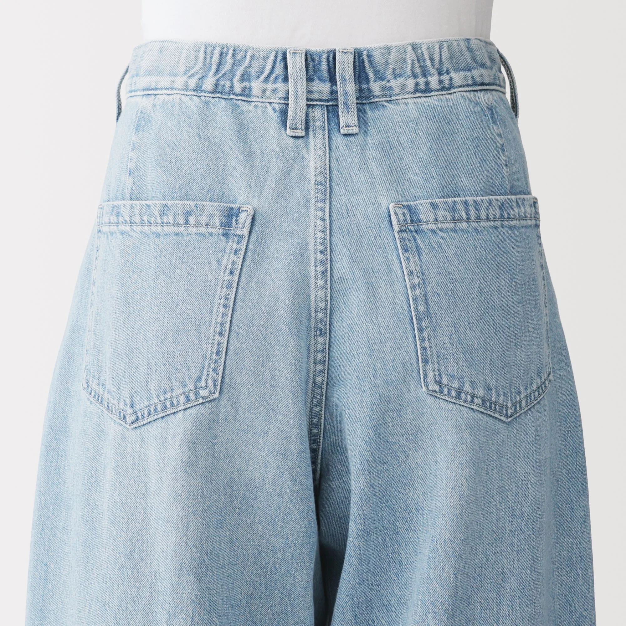 Kapok Blend Denim Cocoon Pants - Image 26