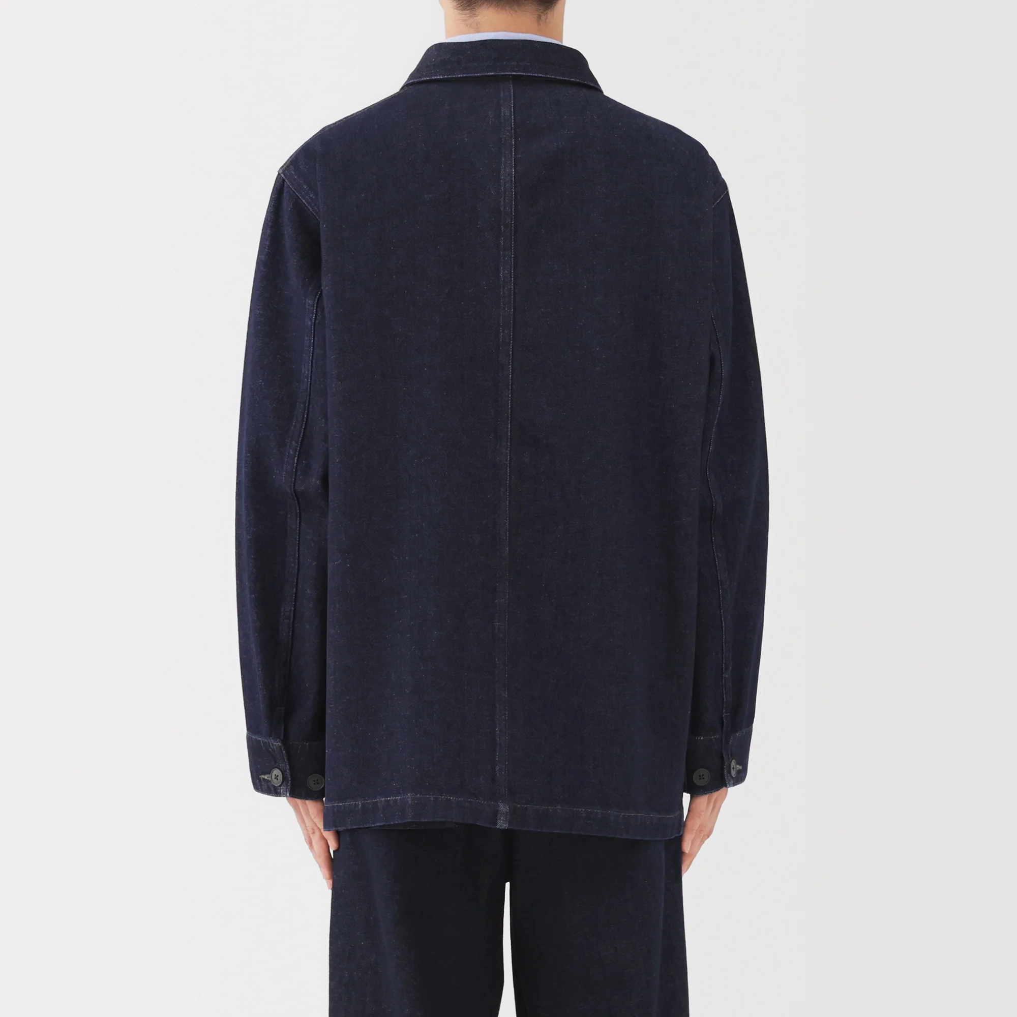 Kapok Blend Denim Coverall Jacket - Image 6