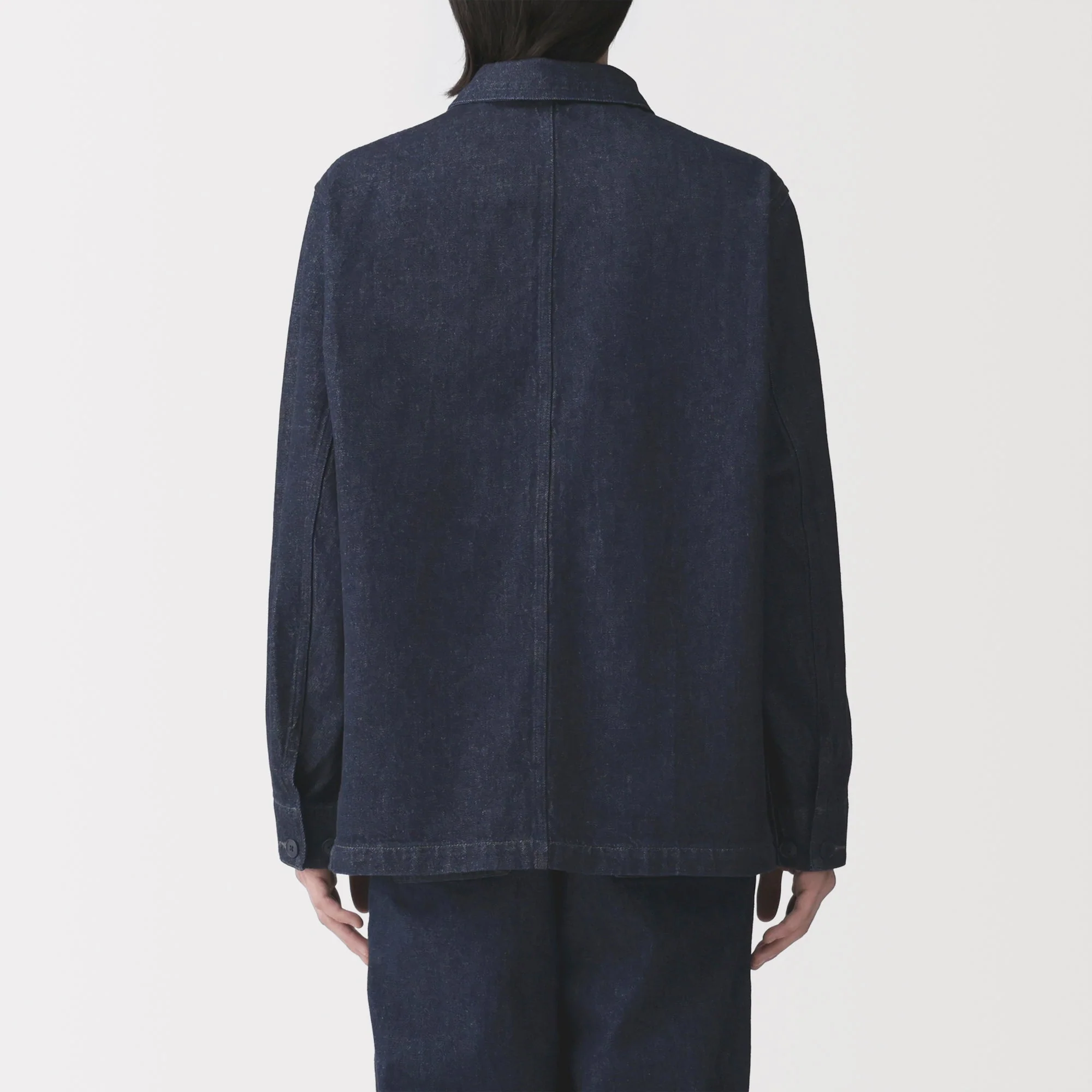 Kapok Blend Denim Coverall Jacket - Image 6