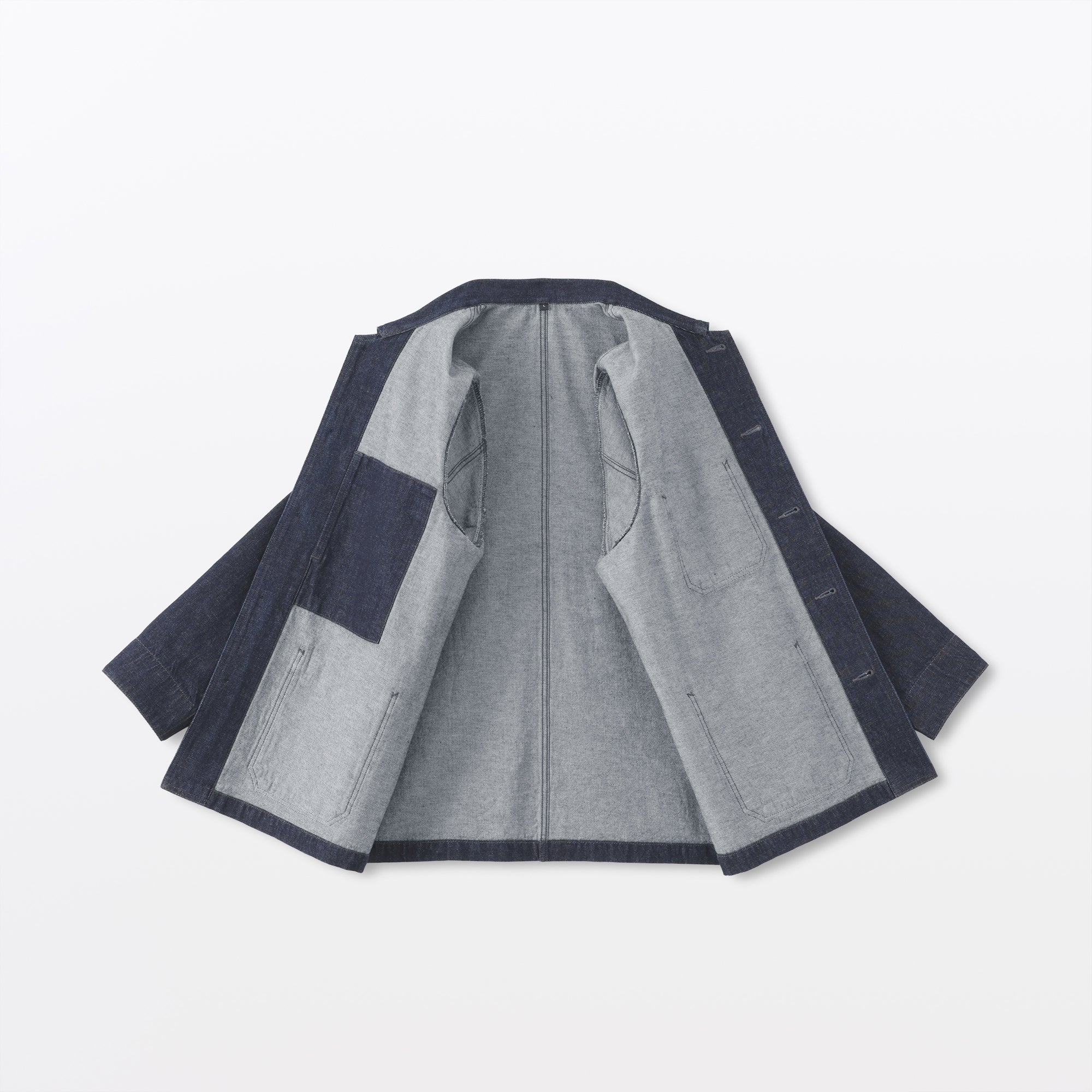 Kapok Blend Denim Coverall Jacket - Image 9
