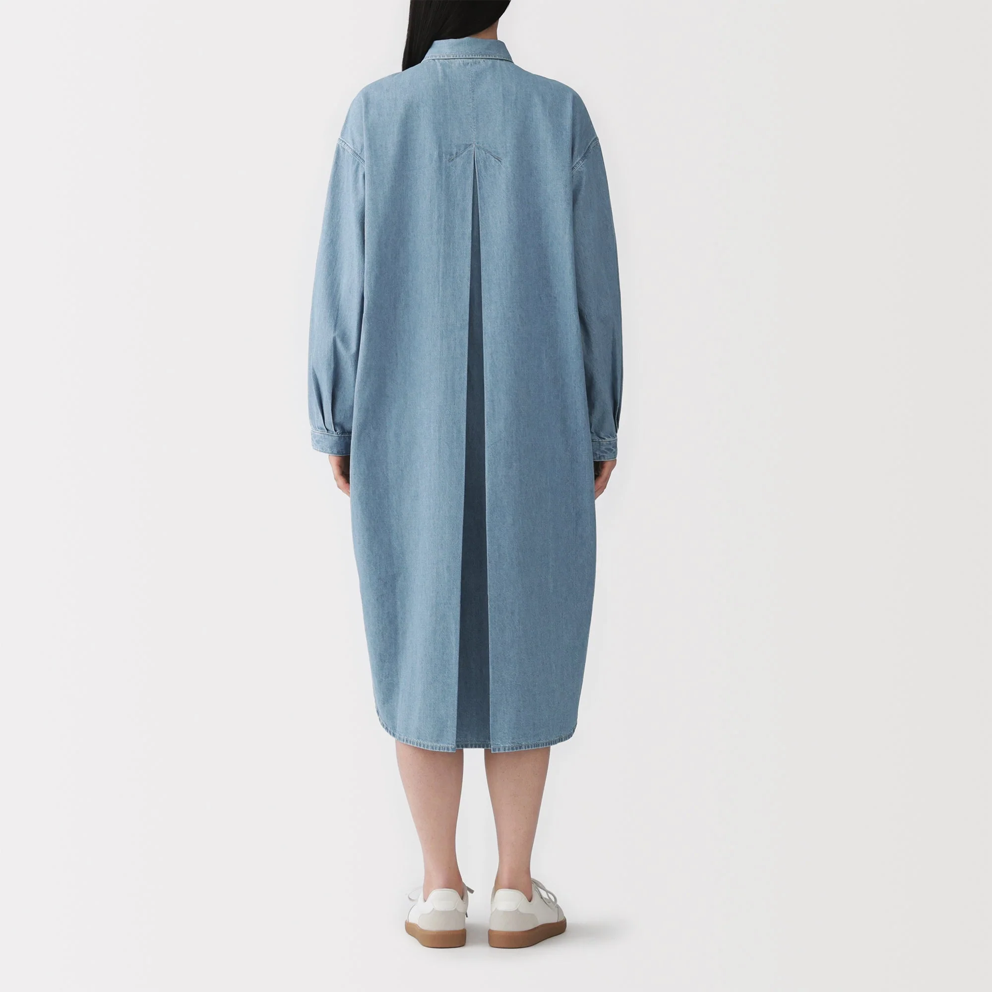 Kapok Blend Denim Dress - Image 5