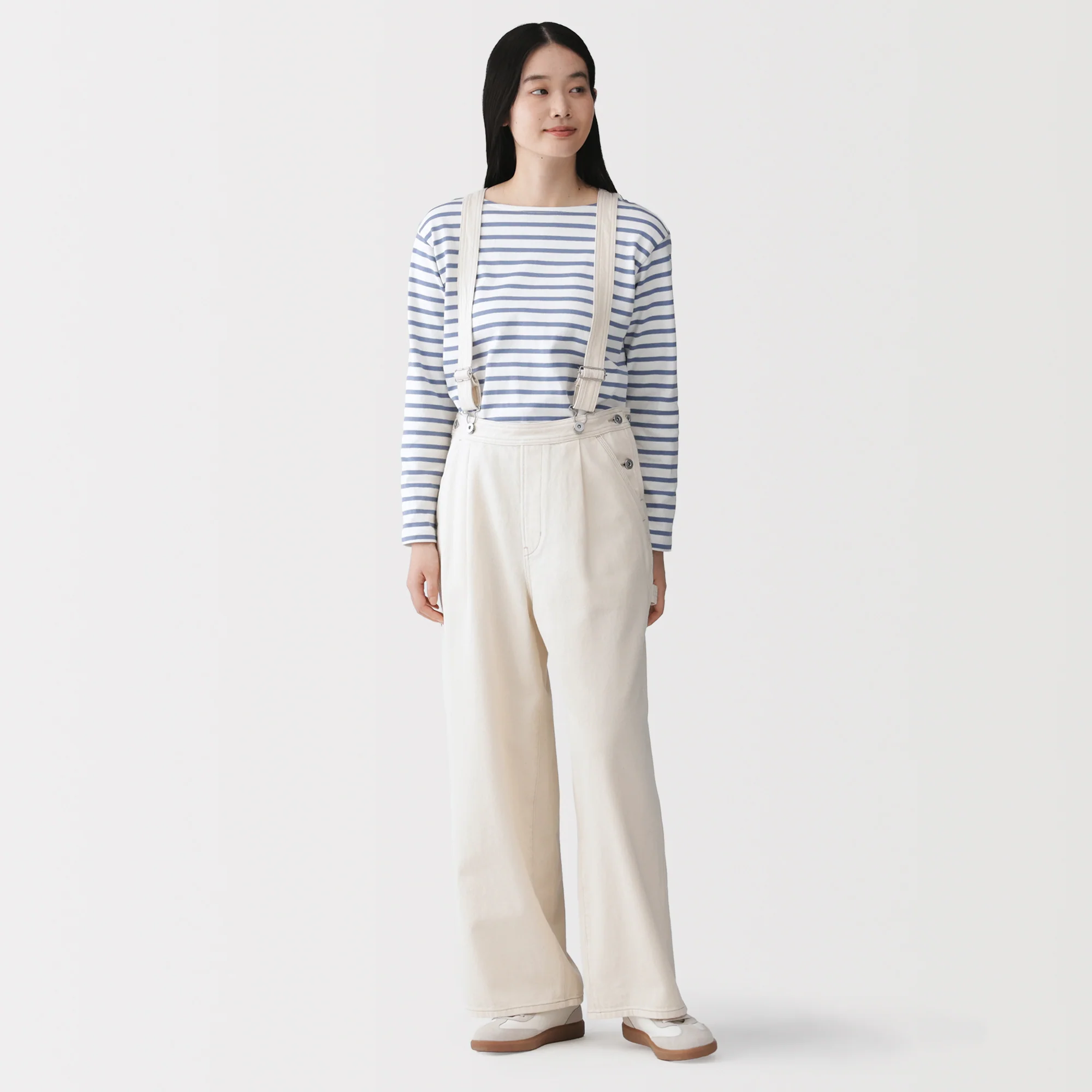 Kapok Blend Denim Overall Pants - Image 12