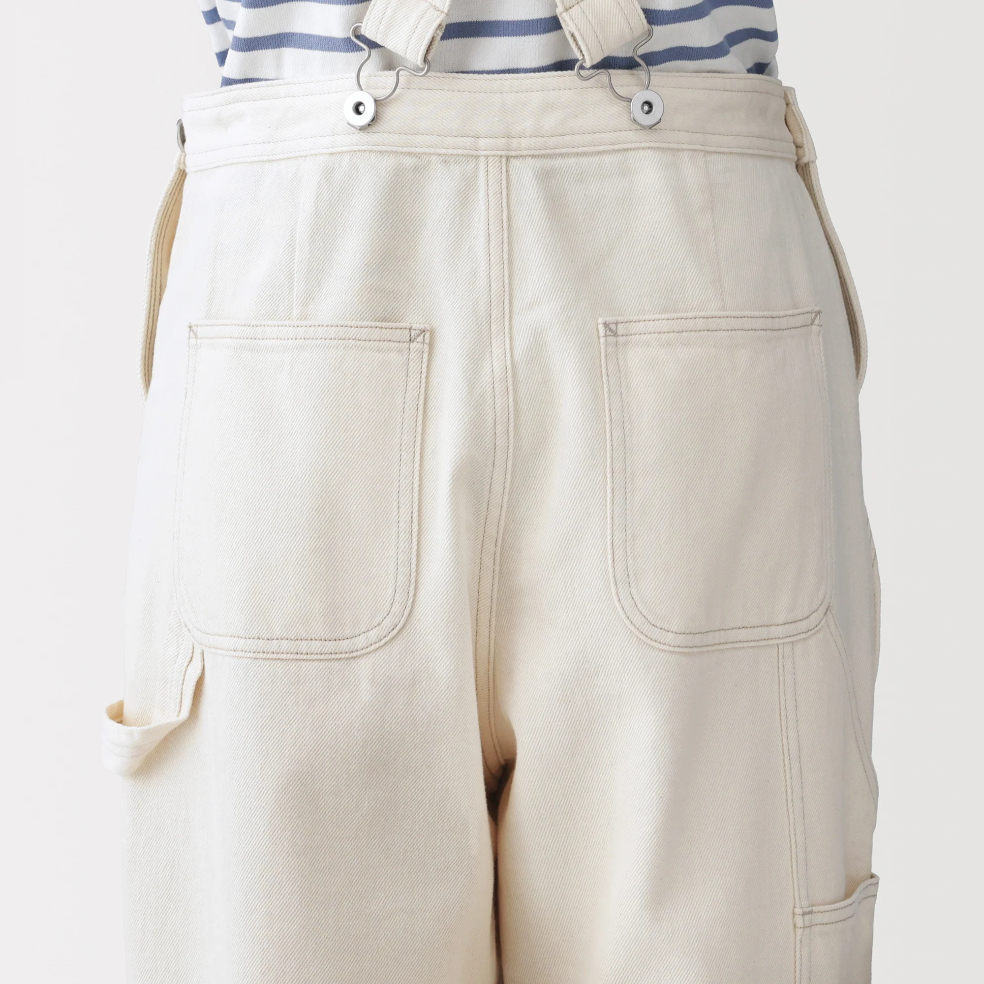 Kapok Blend Denim Overall Pants - Image 16