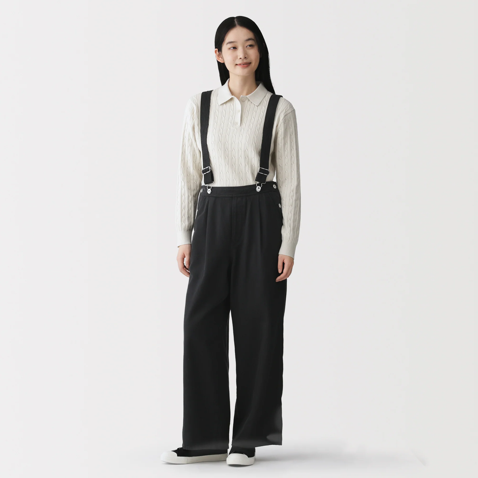 Kapok Blend Denim Overall Pants - Image 3