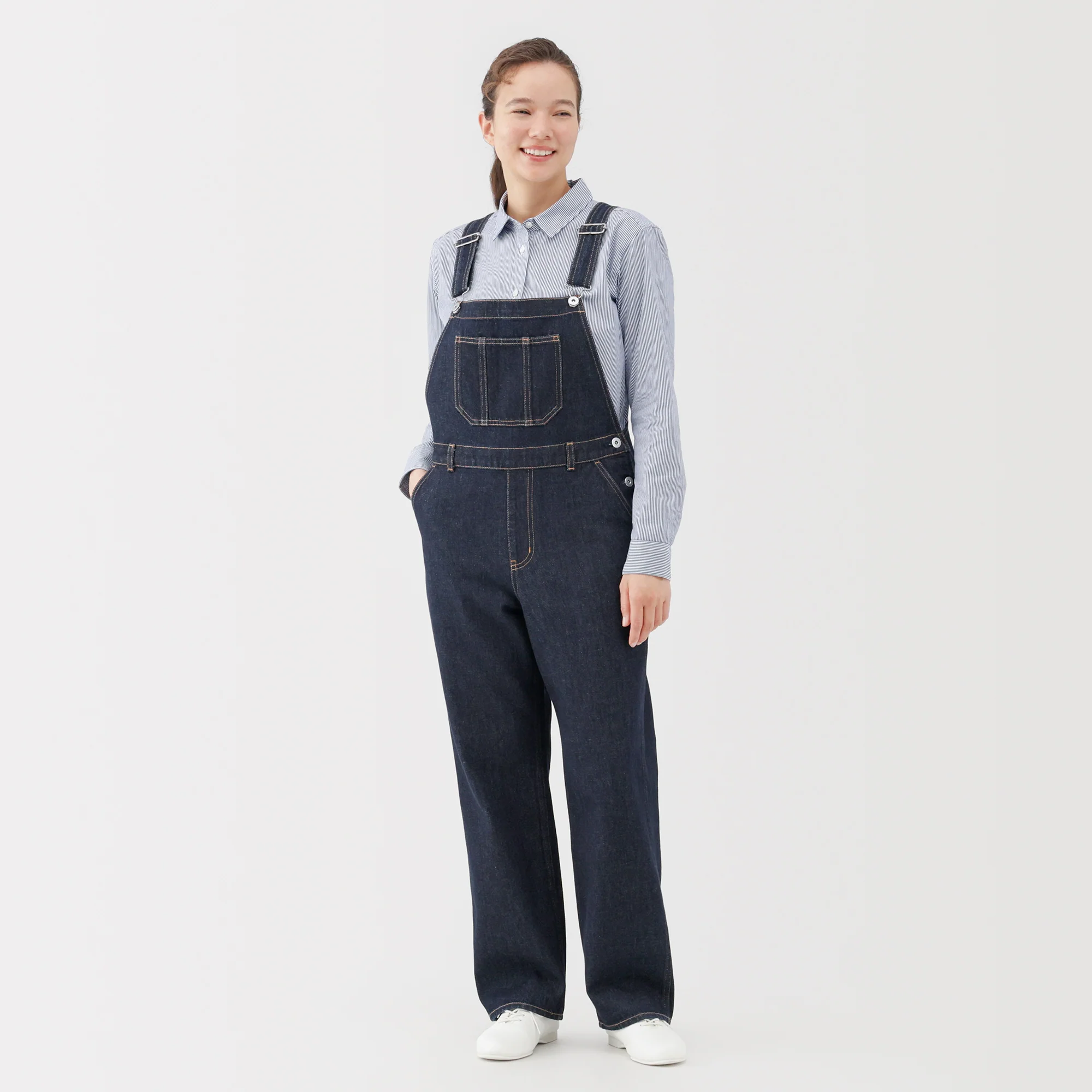 Kapok Blend Denim Overalls