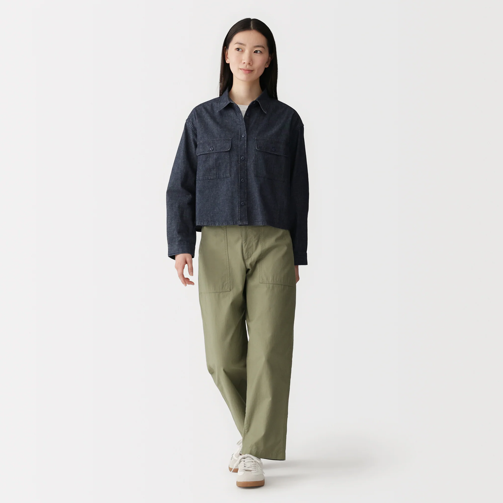 Kapok Blend Denim Shirt - Image 4