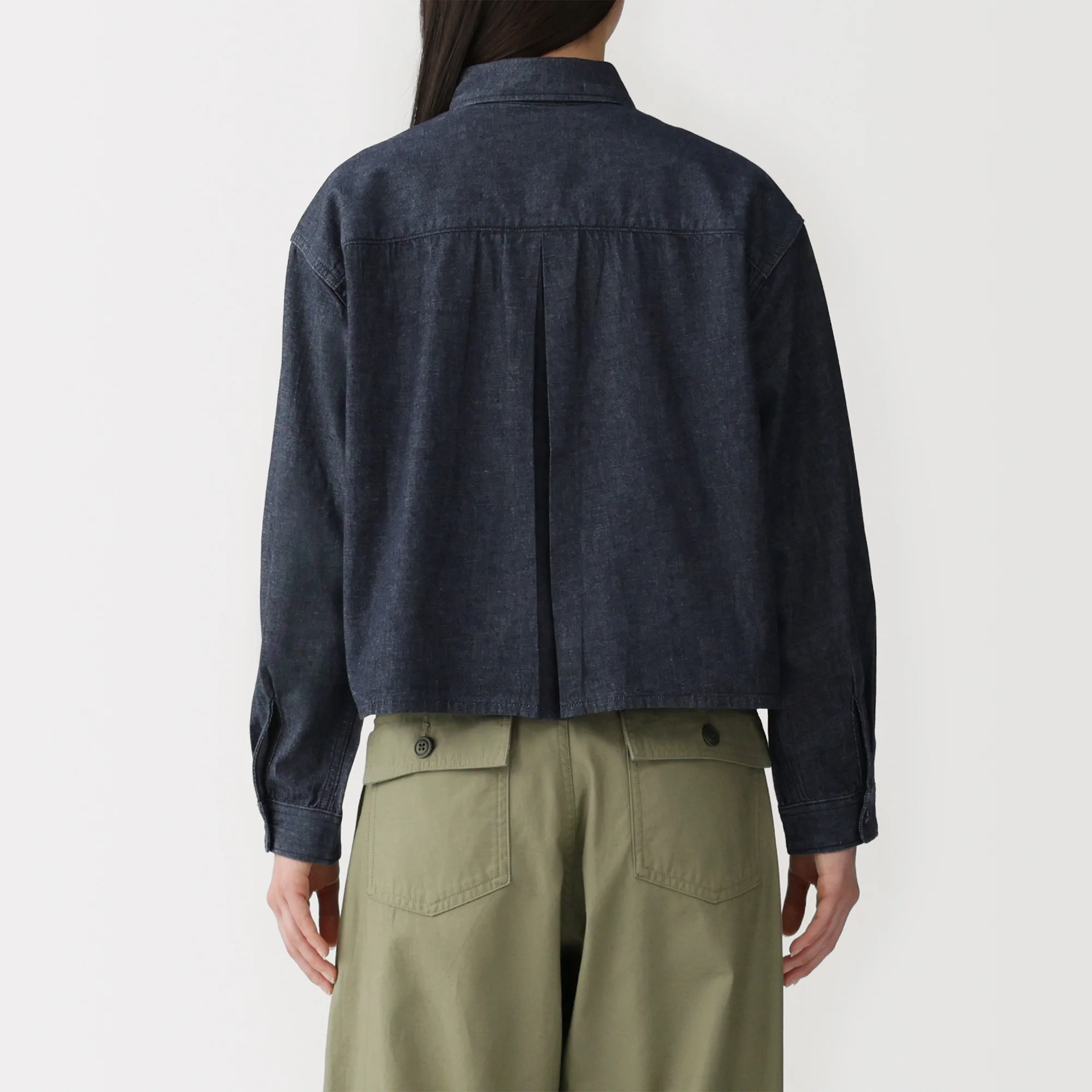 Kapok Blend Denim Shirt - Image 6