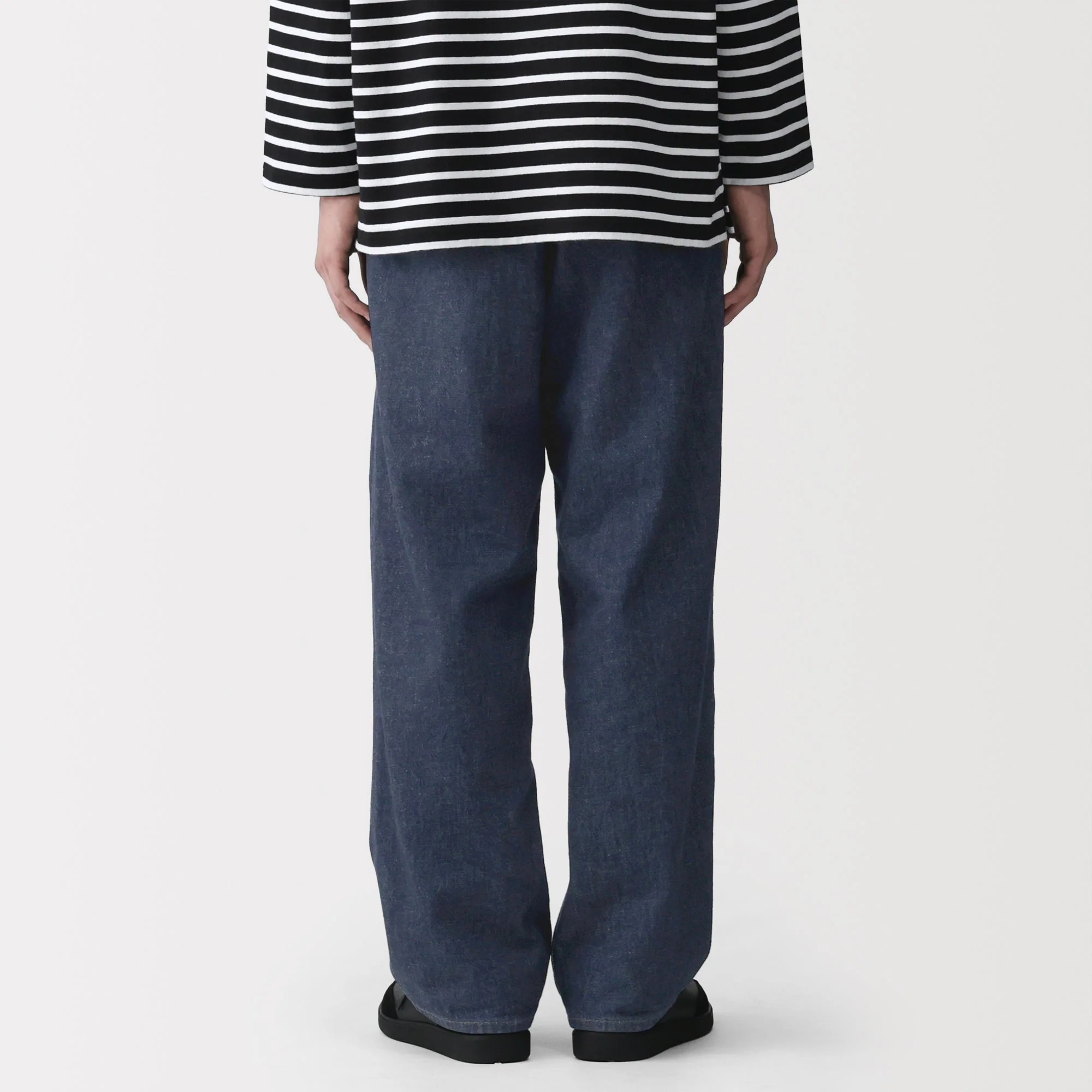 Kapok Blend Denim Wide Pants - Image 15