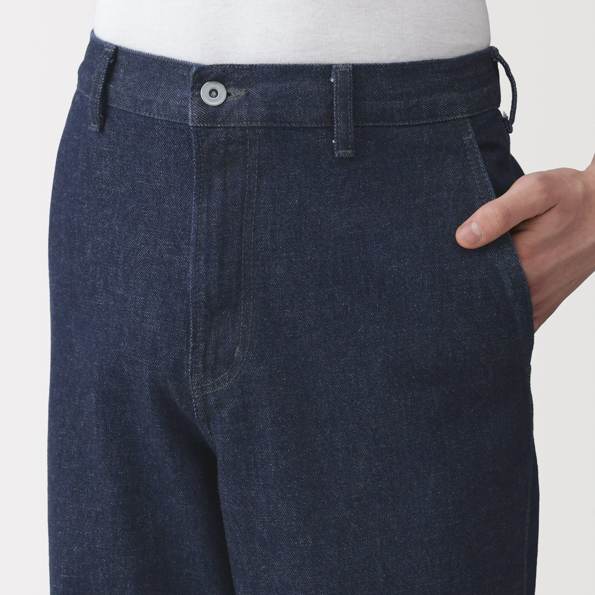 Kapok Blend Denim Wide Pants - Image 16
