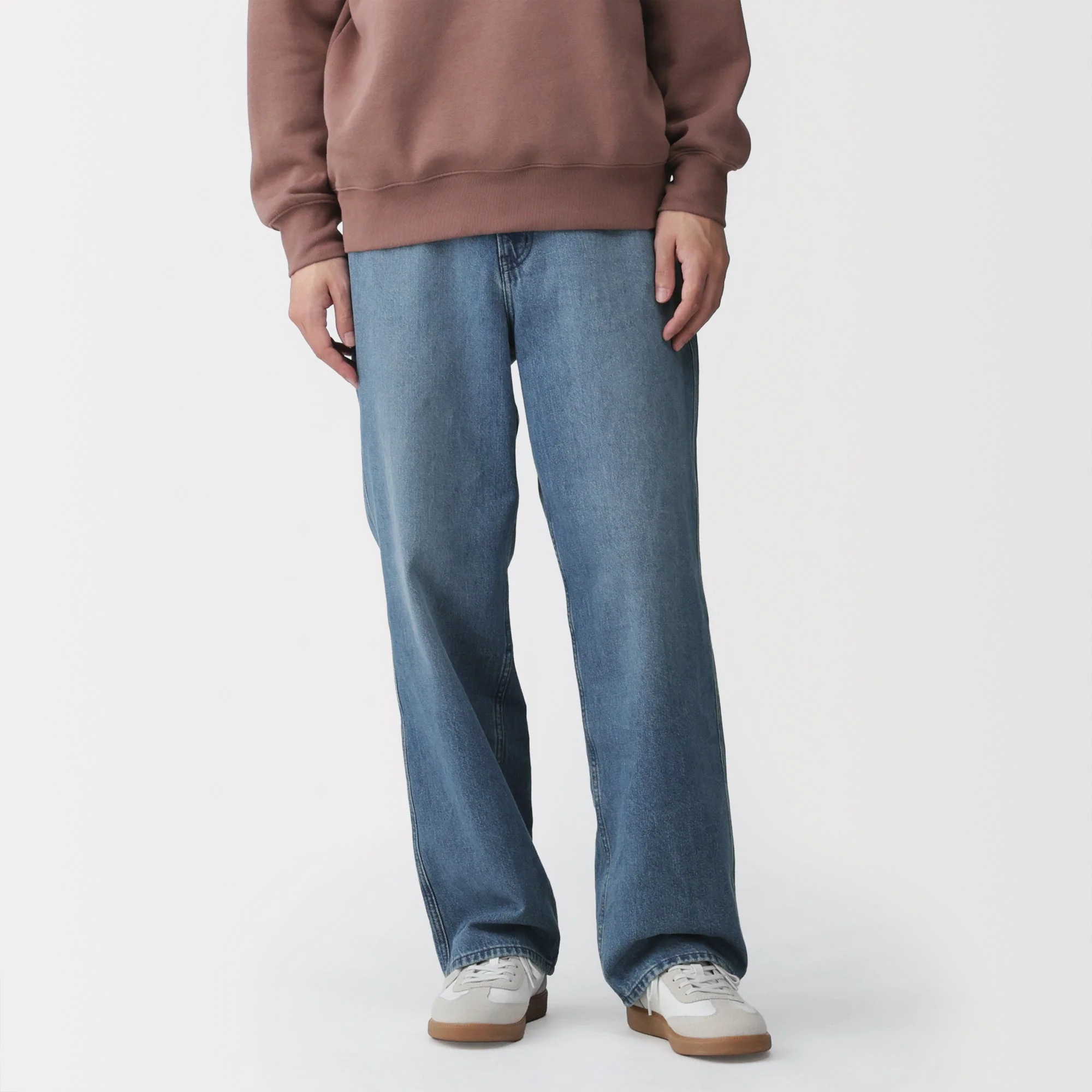 Kapok Blend Denim Wide Pants - Image 3