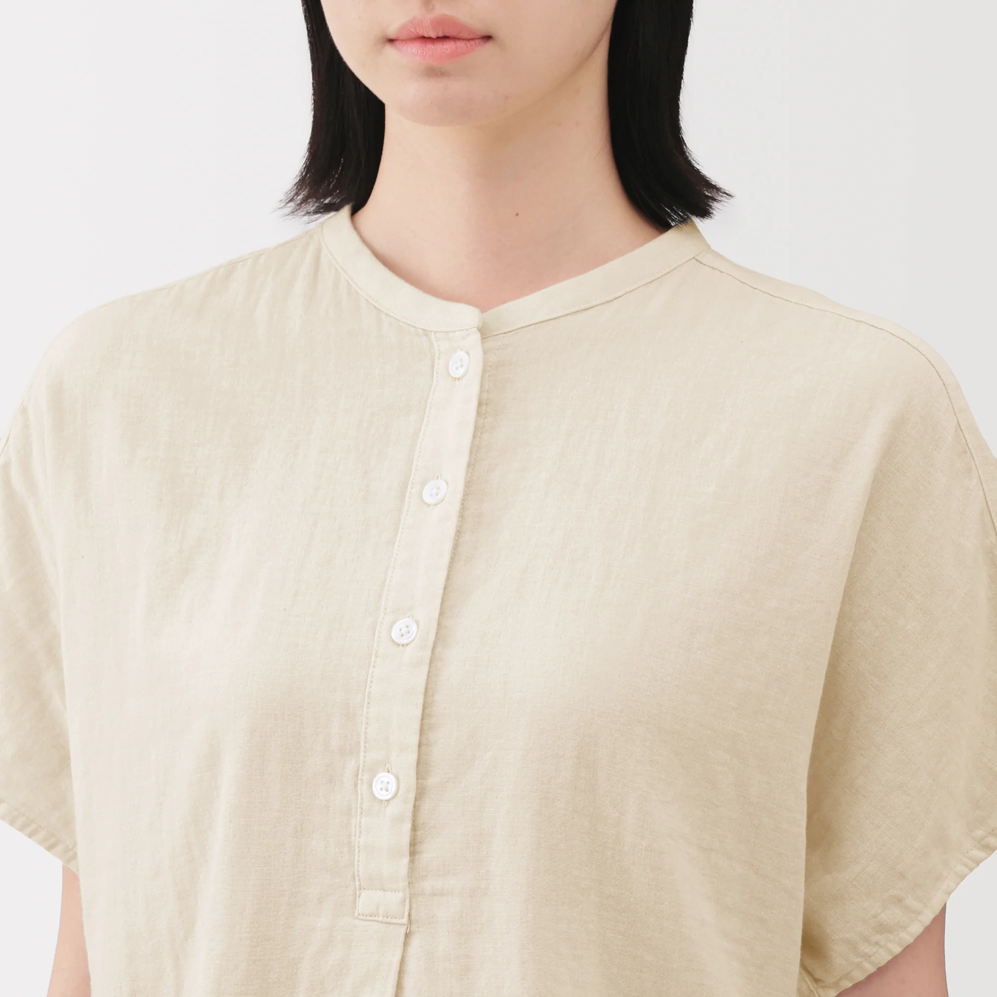 Kapok Blend Double Gauze Blouse - Image 15