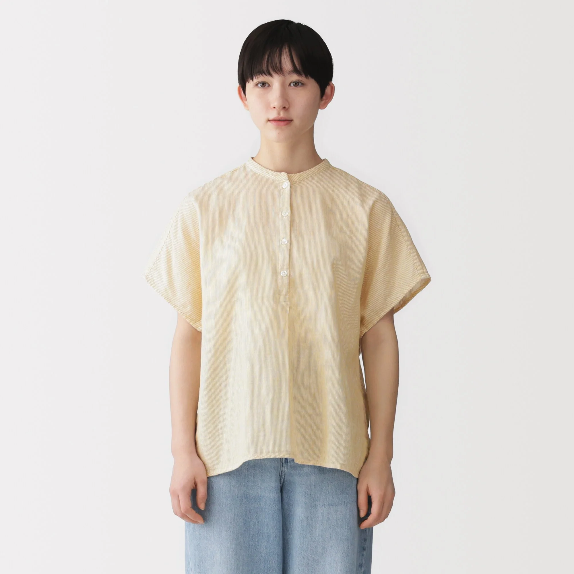 Kapok Blend Double Gauze Blouse - Image 11