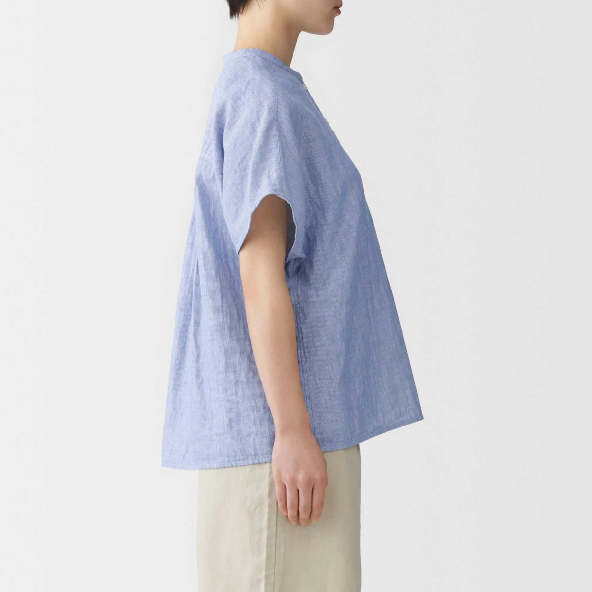 Kapok Blend Double Gauze Blouse - Image 13