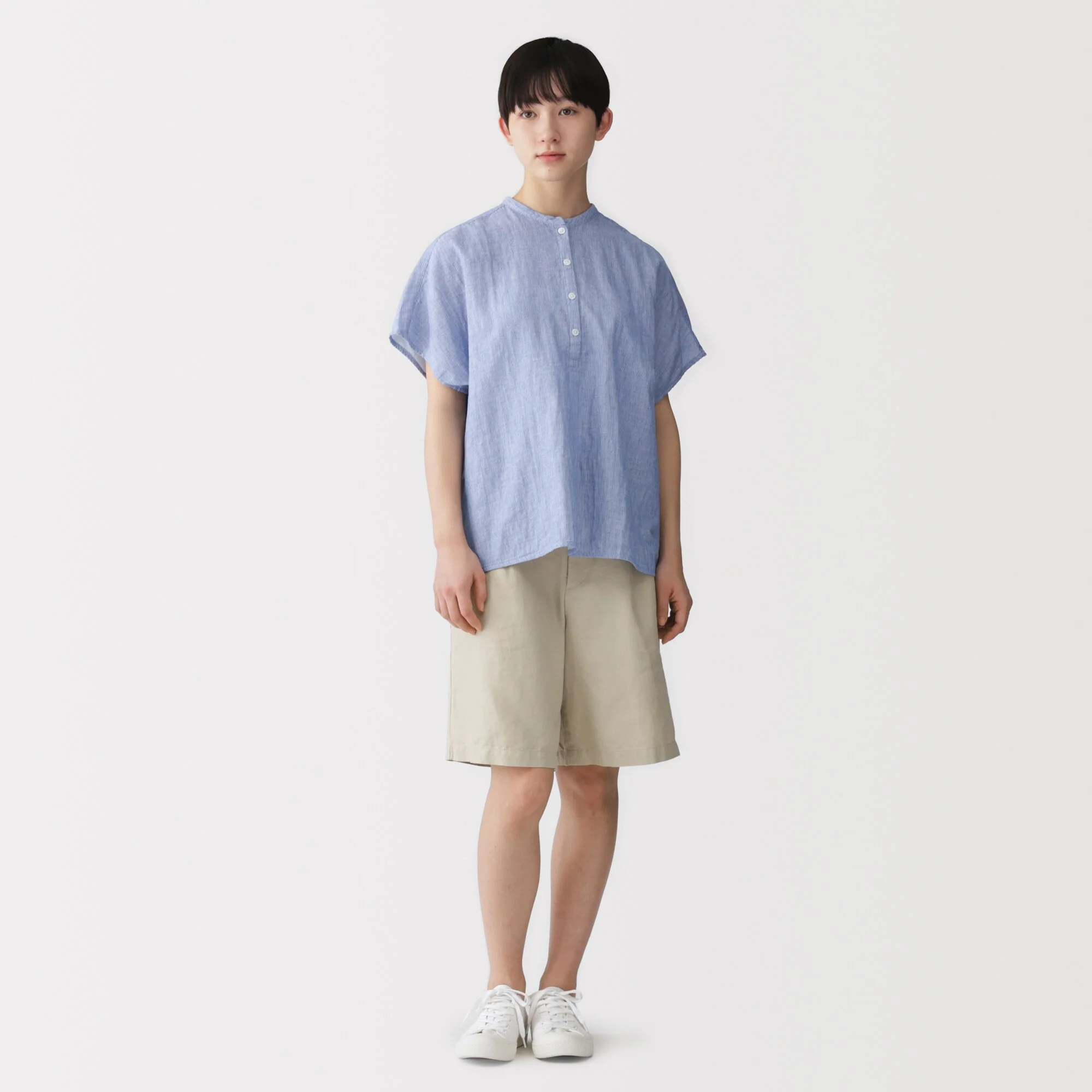 Kapok Blend Double Gauze Blouse - Image 4