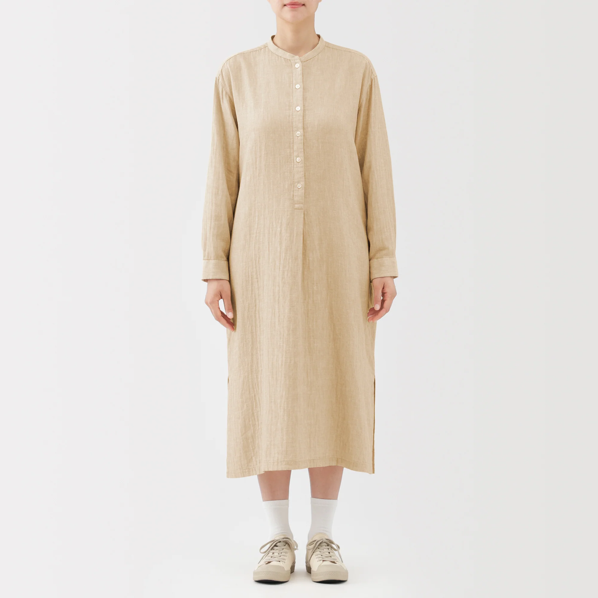 Kapok Blend Double Gauze Dress - Image 20