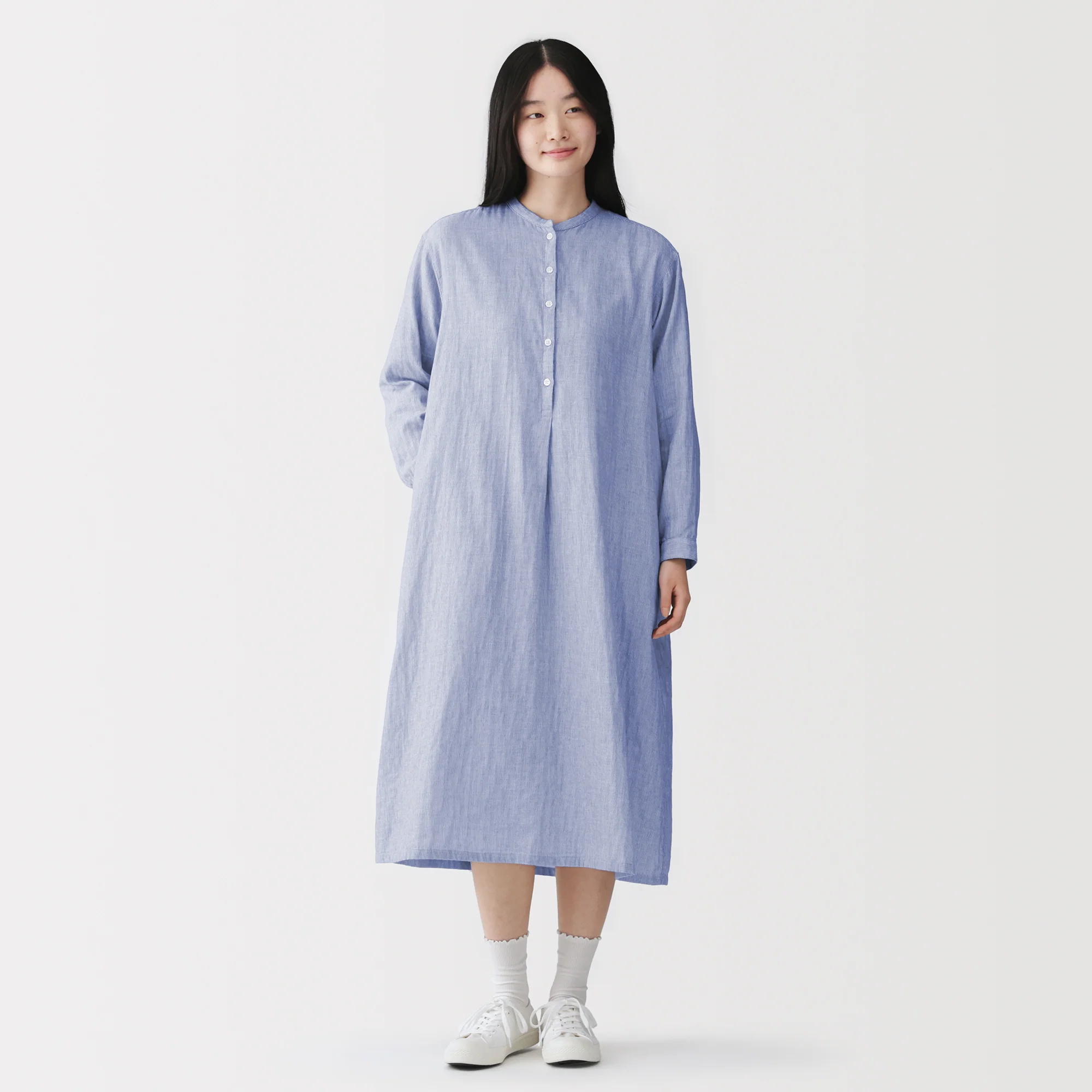 Kapok Blend Double Gauze Dress - Image 27