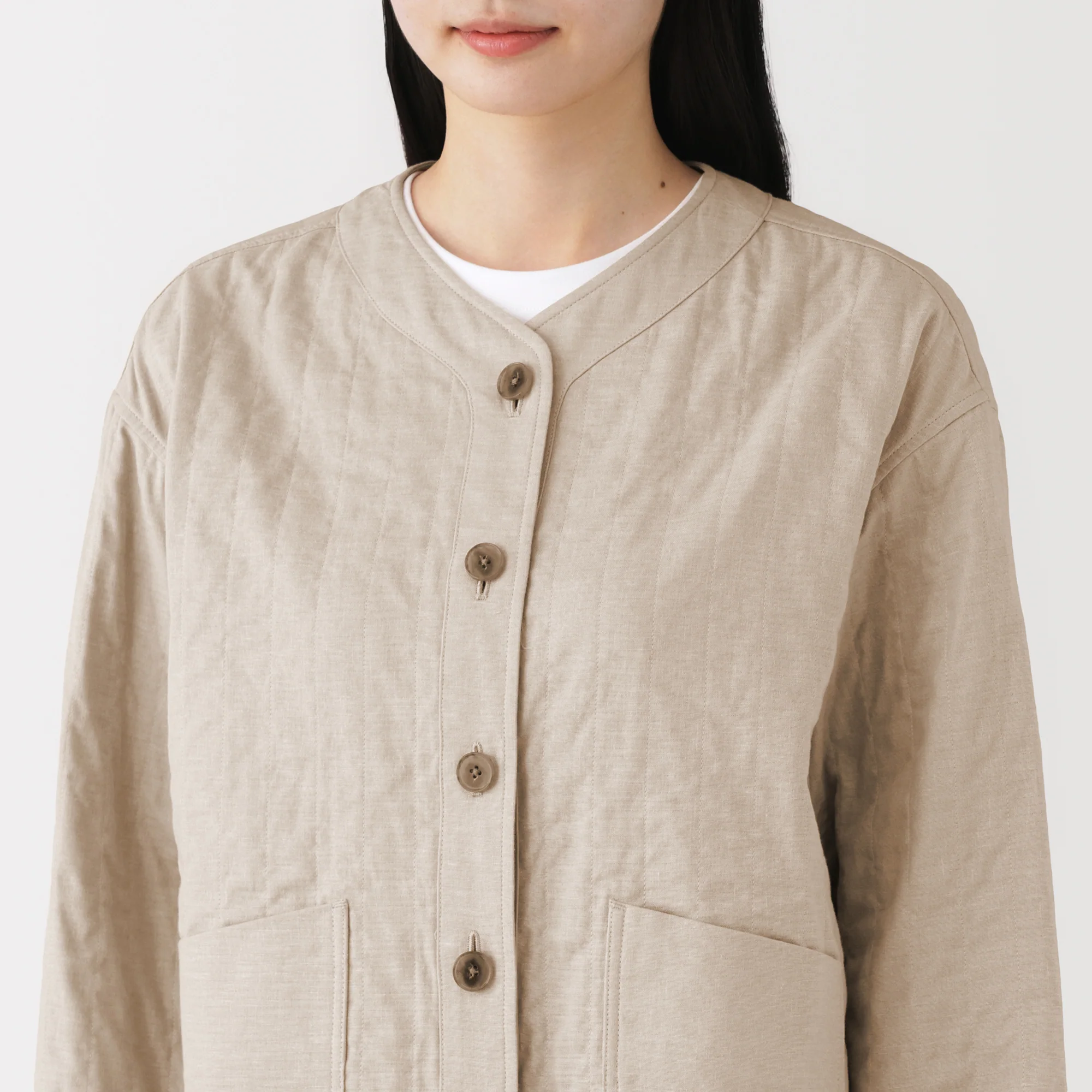 Kapok Blend Quilted Jacket - Image 7