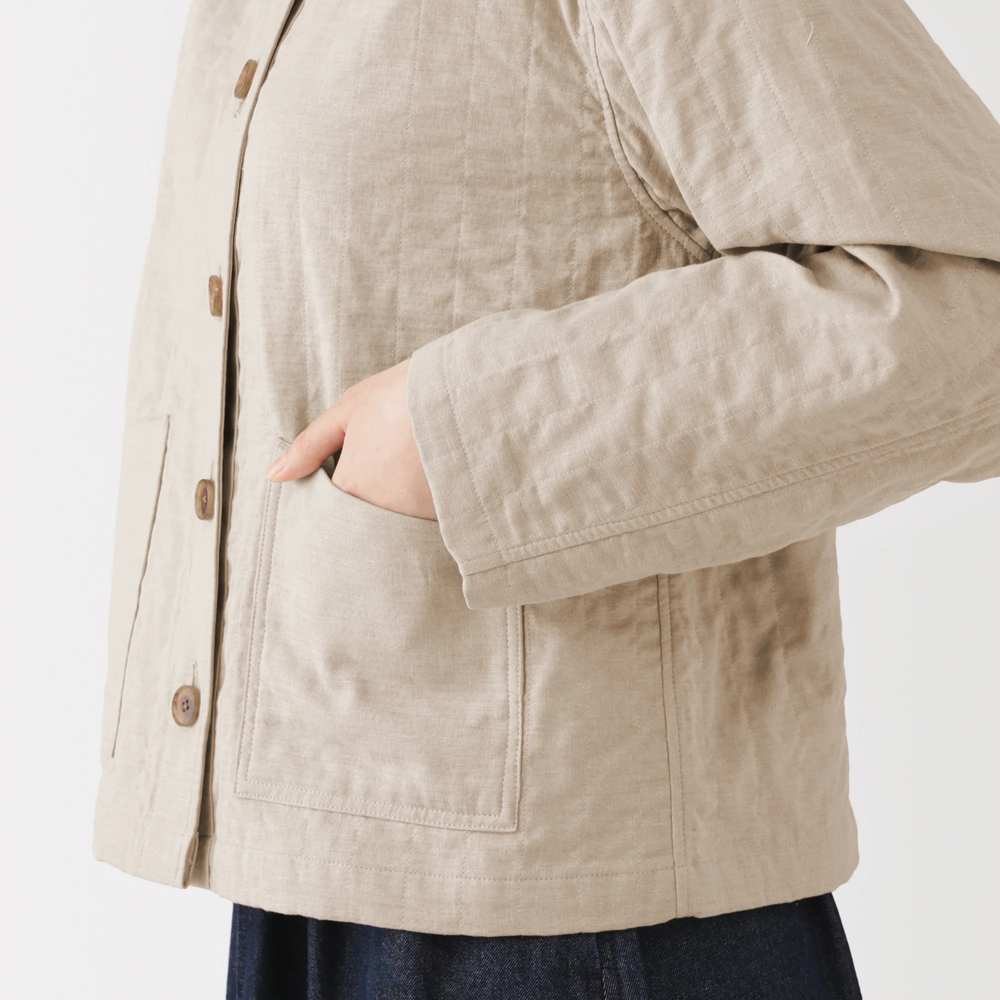 Kapok Blend Quilted Jacket - Image 8