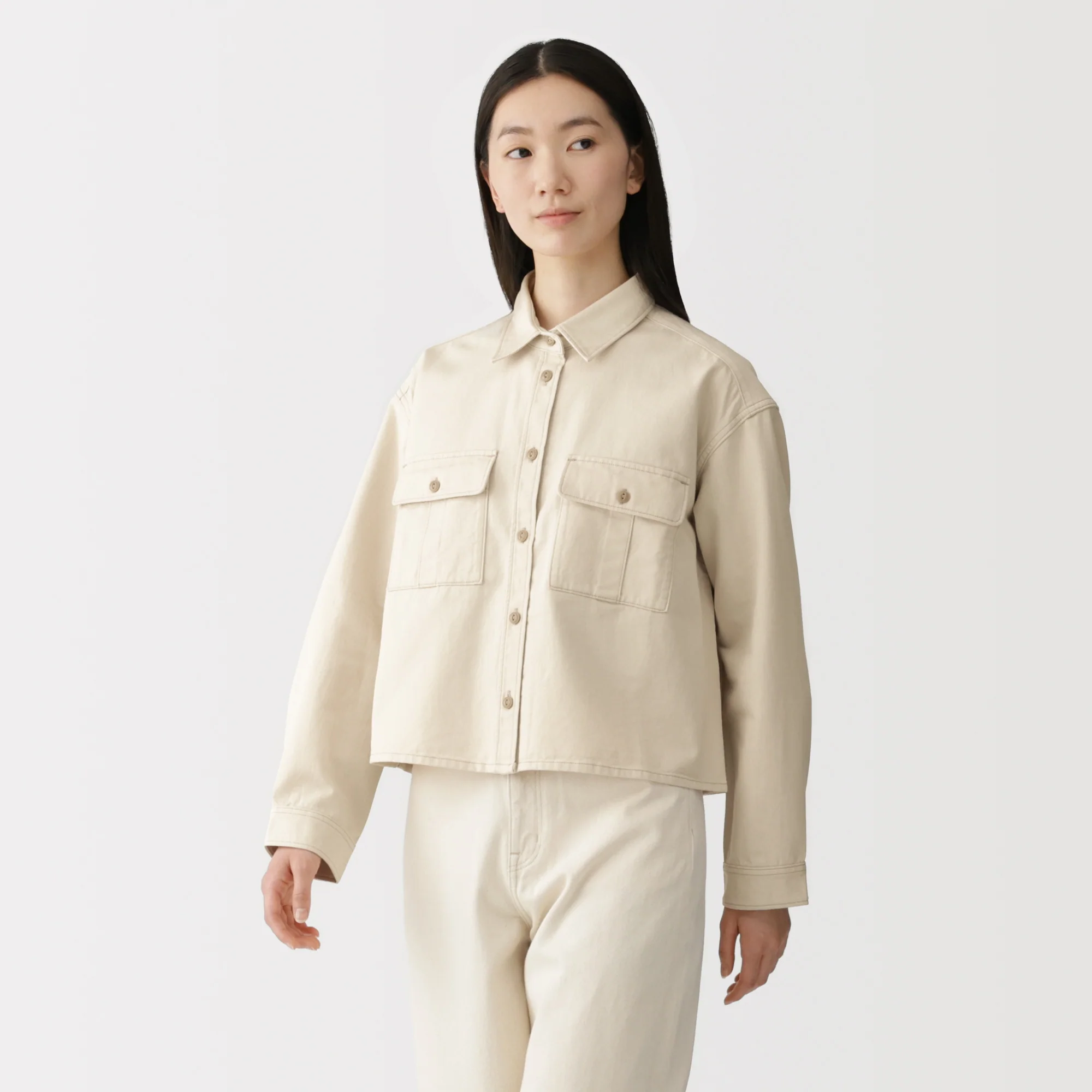 Kapok Blend Twill Shirt - Image 11