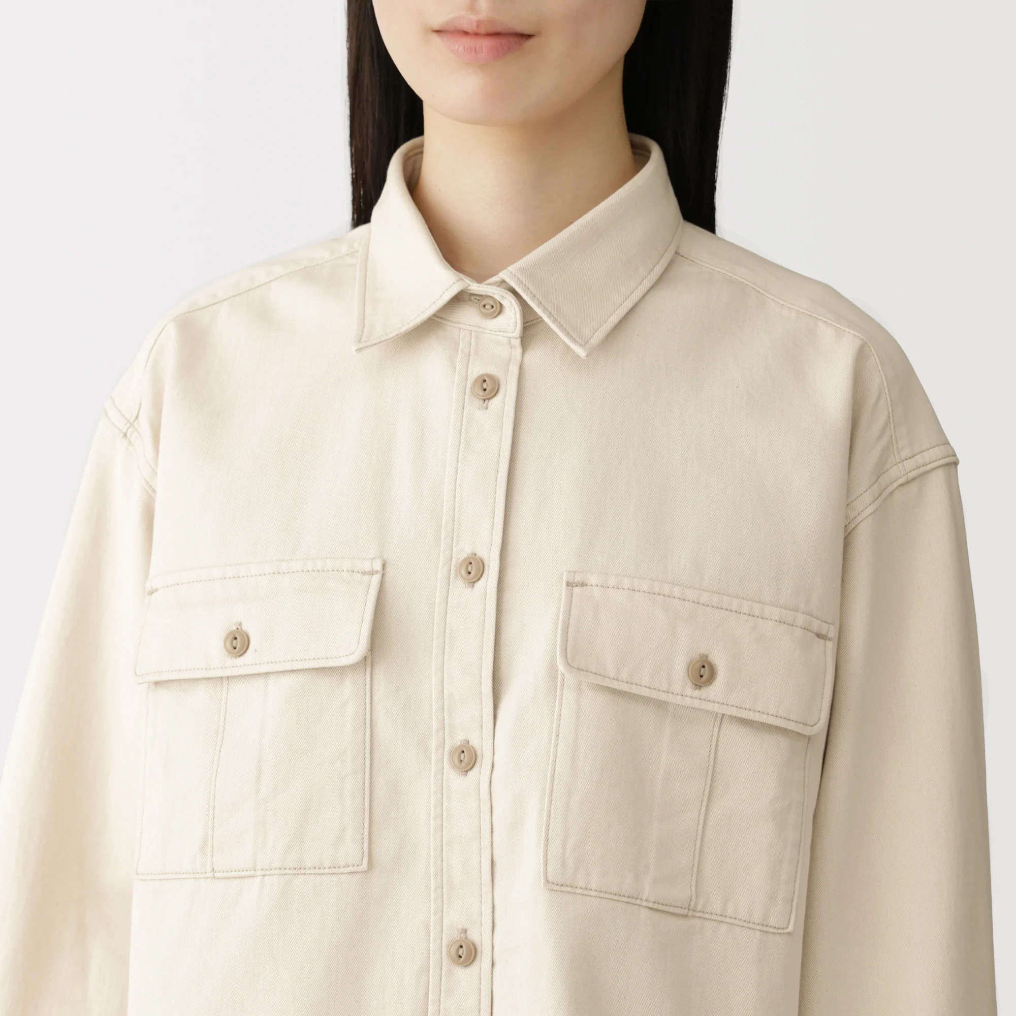 Kapok Blend Twill Shirt - Image 15