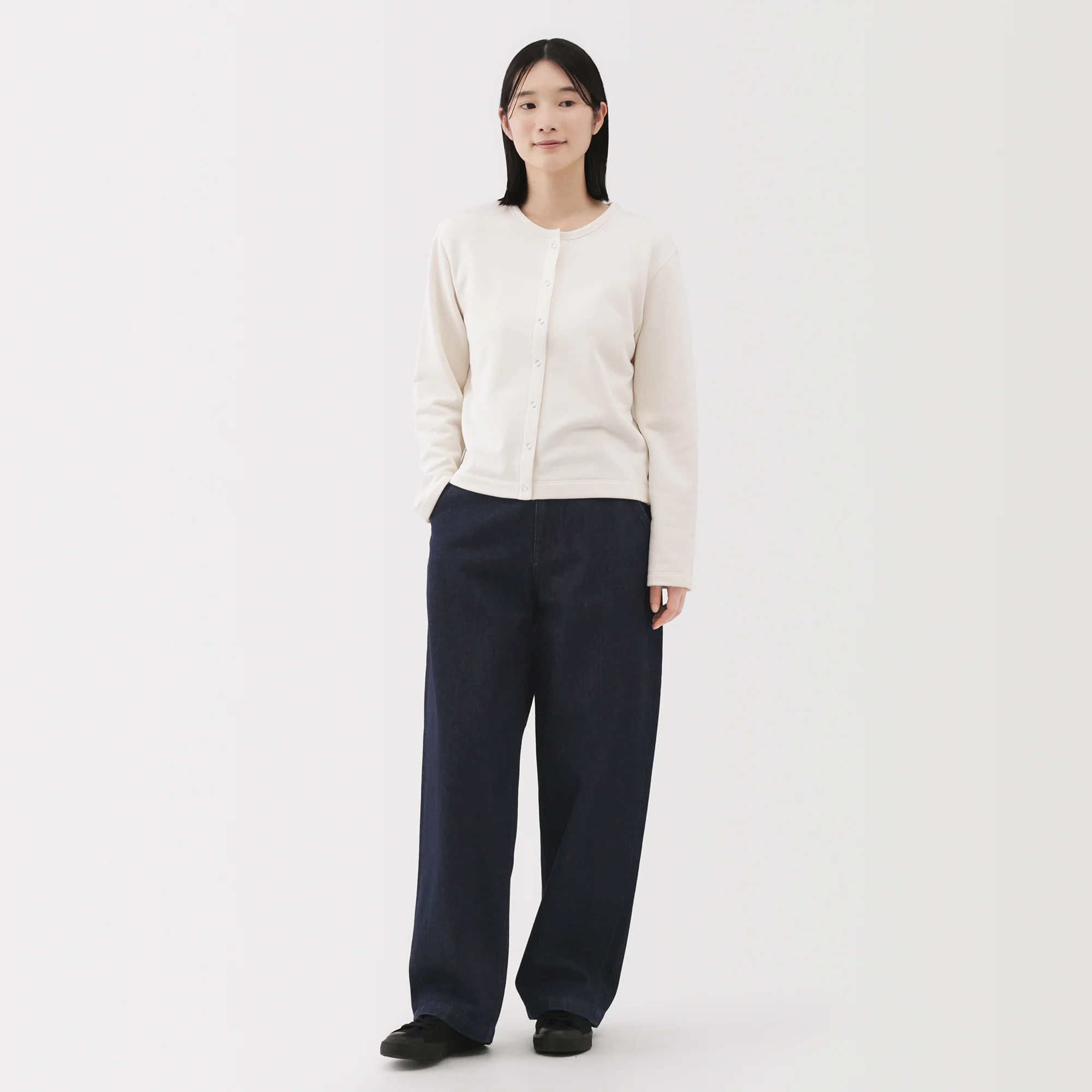 Kapok Denim Wide Tapered Pants