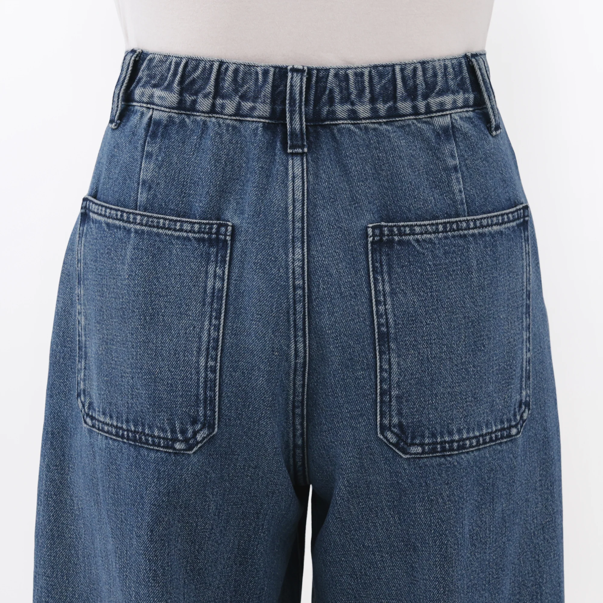 Kapok Denim Wide Tapered Pants - Image 17