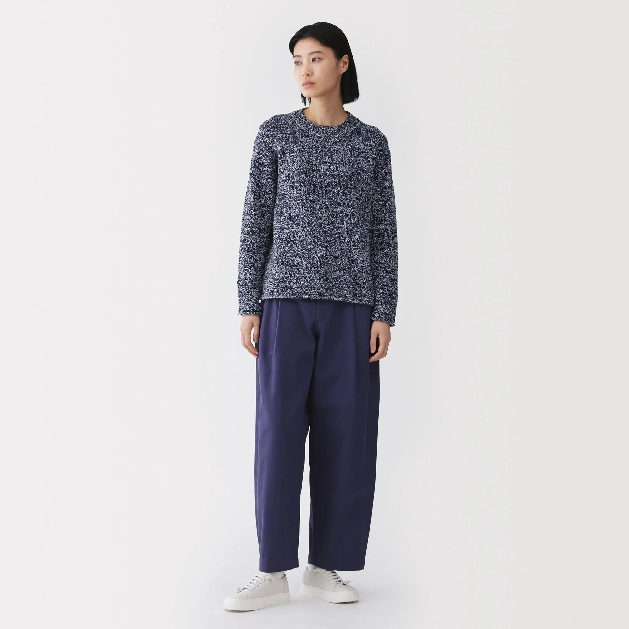 Labo Cotton Blend Loop Yarn Sweater - Image 18