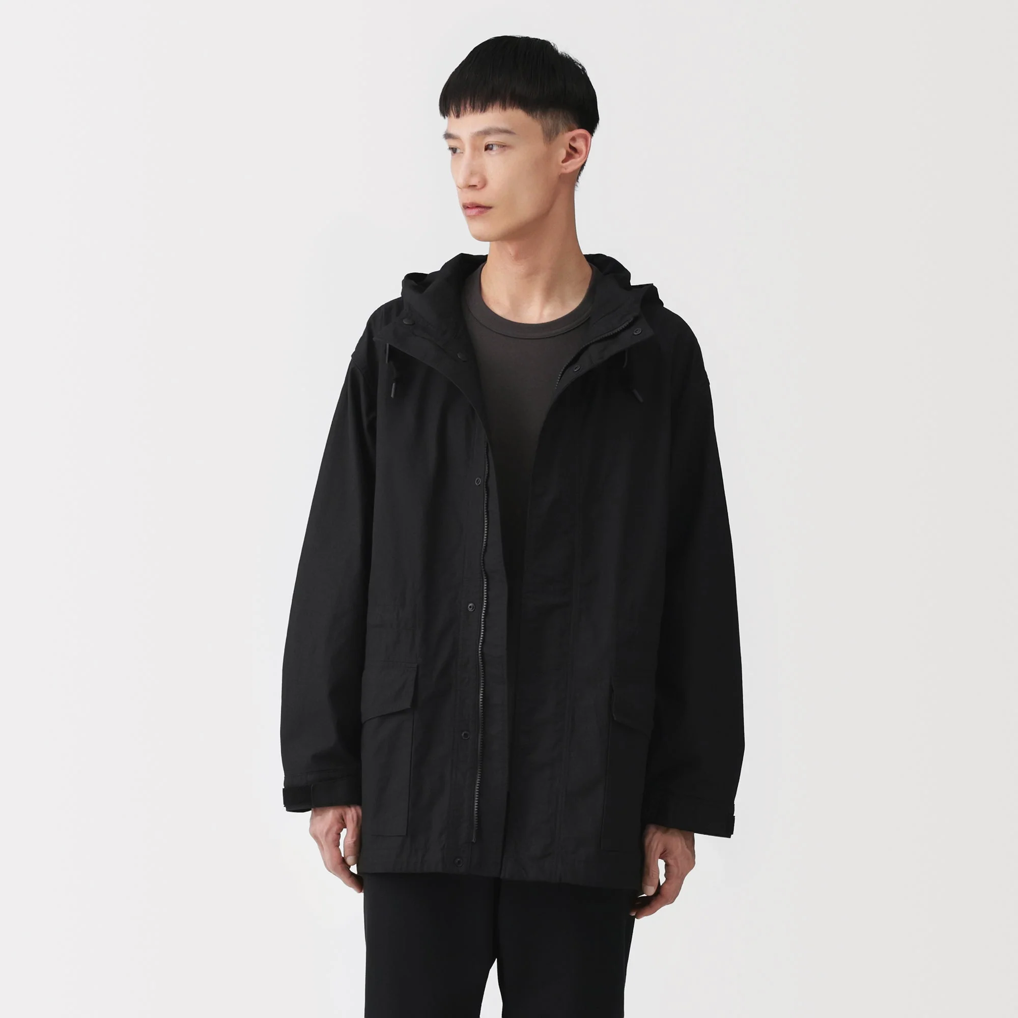 Labo Cotton Canvas Hooded Blouson