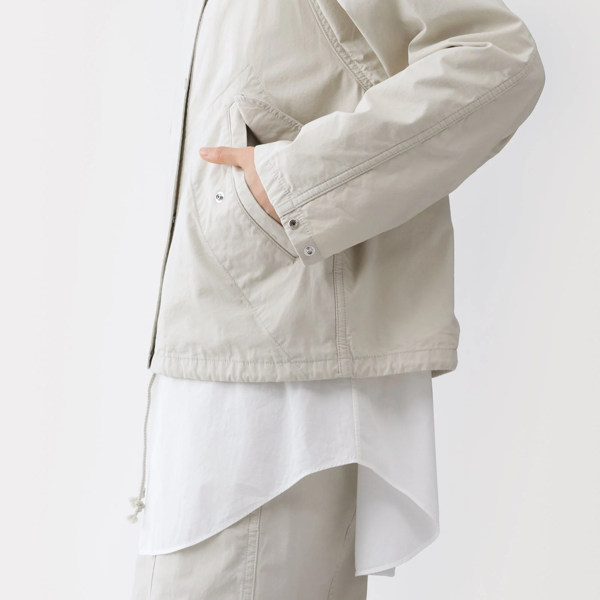 Labo Cotton Canvas Hooded Blouson - Image 10