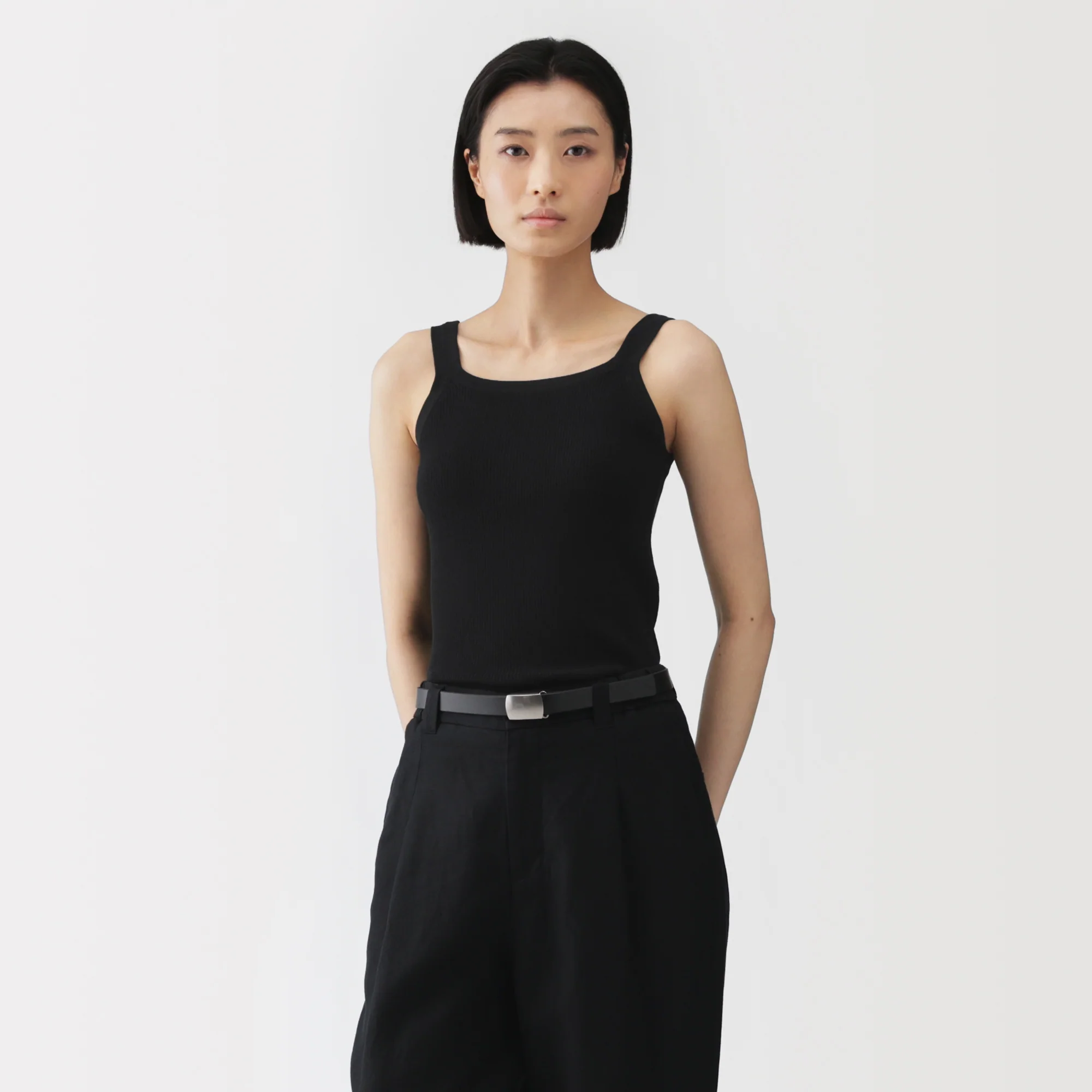 Labo High-Twist Cotton Knit Tank Top - Image 11