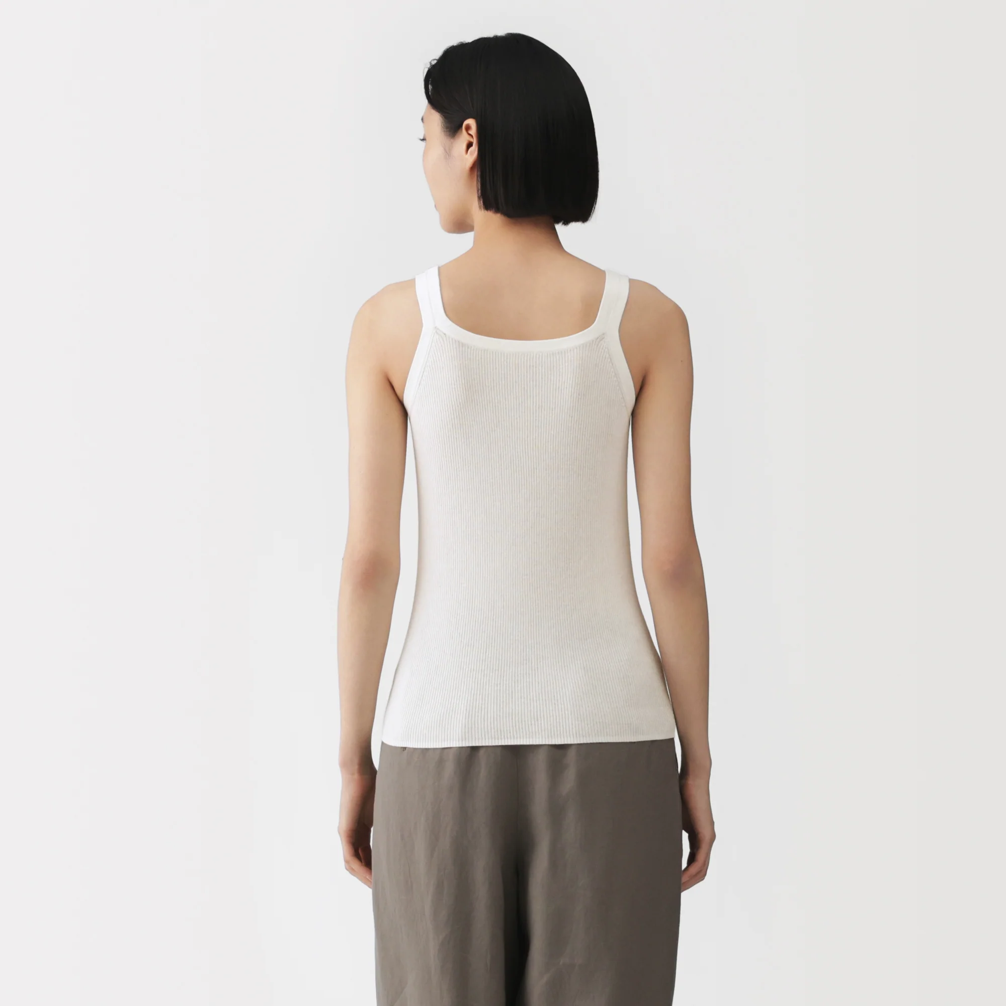 Labo High-Twist Cotton Knit Tank Top - Image 14