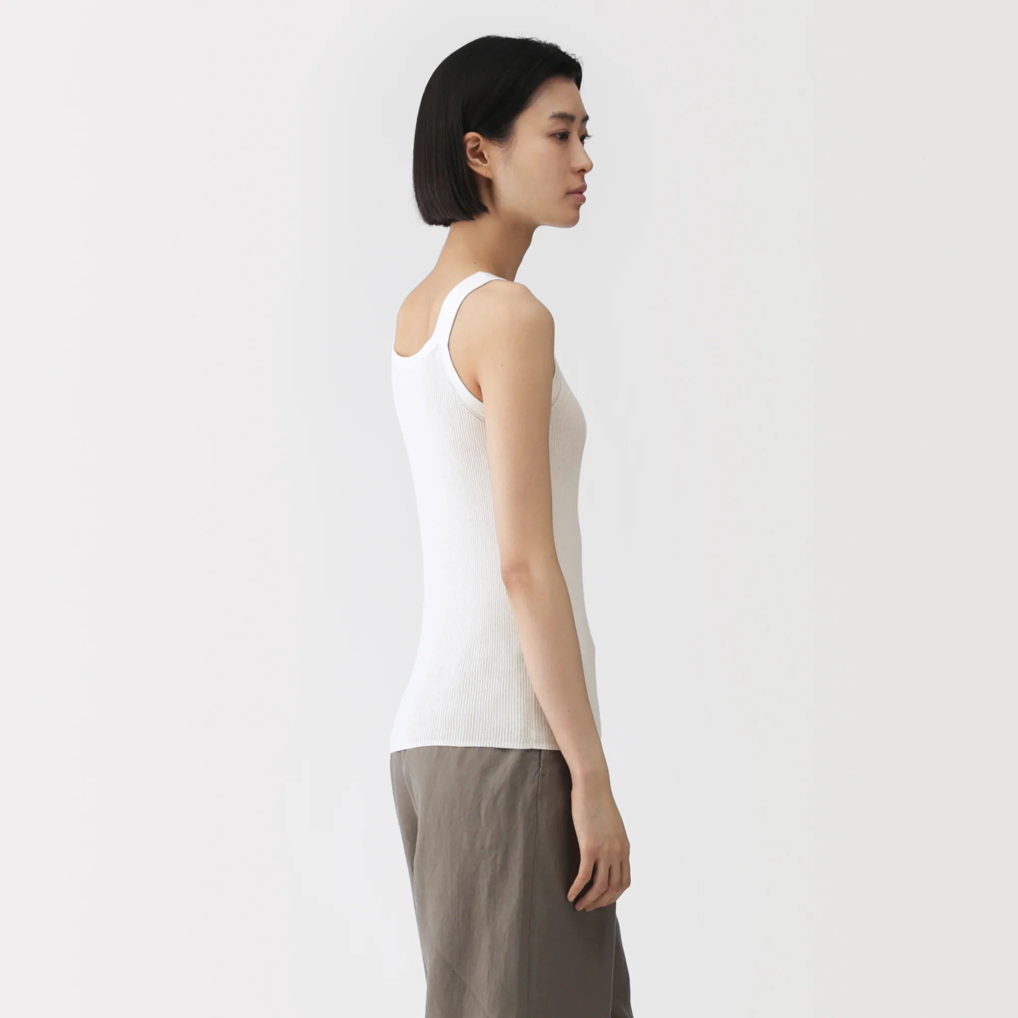 Labo High-Twist Cotton Knit Tank Top - Image 5
